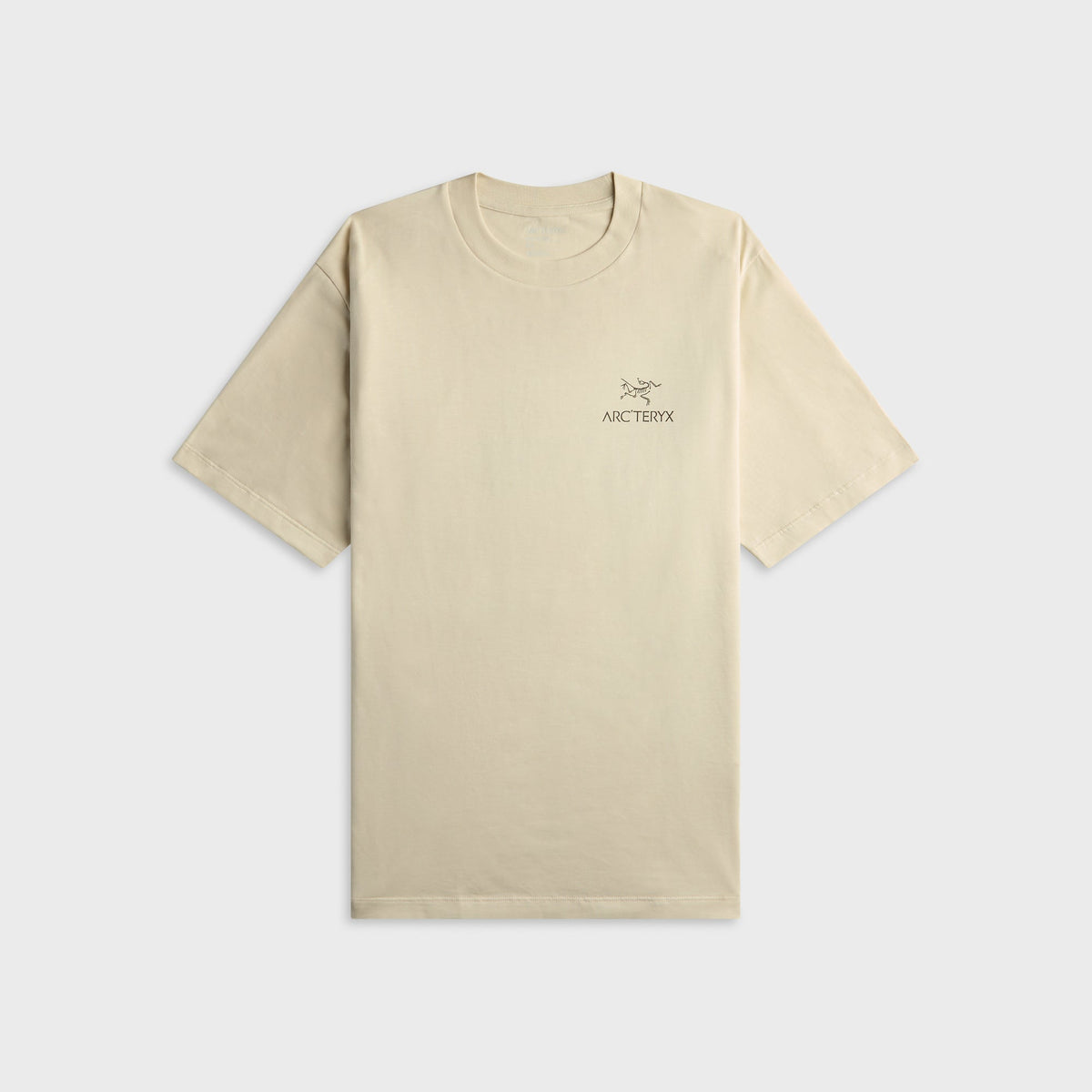 Arc'teryx Kragg SL Cotton Bird Word Short Sleeve Tee - Sea Salt / Mongoose
