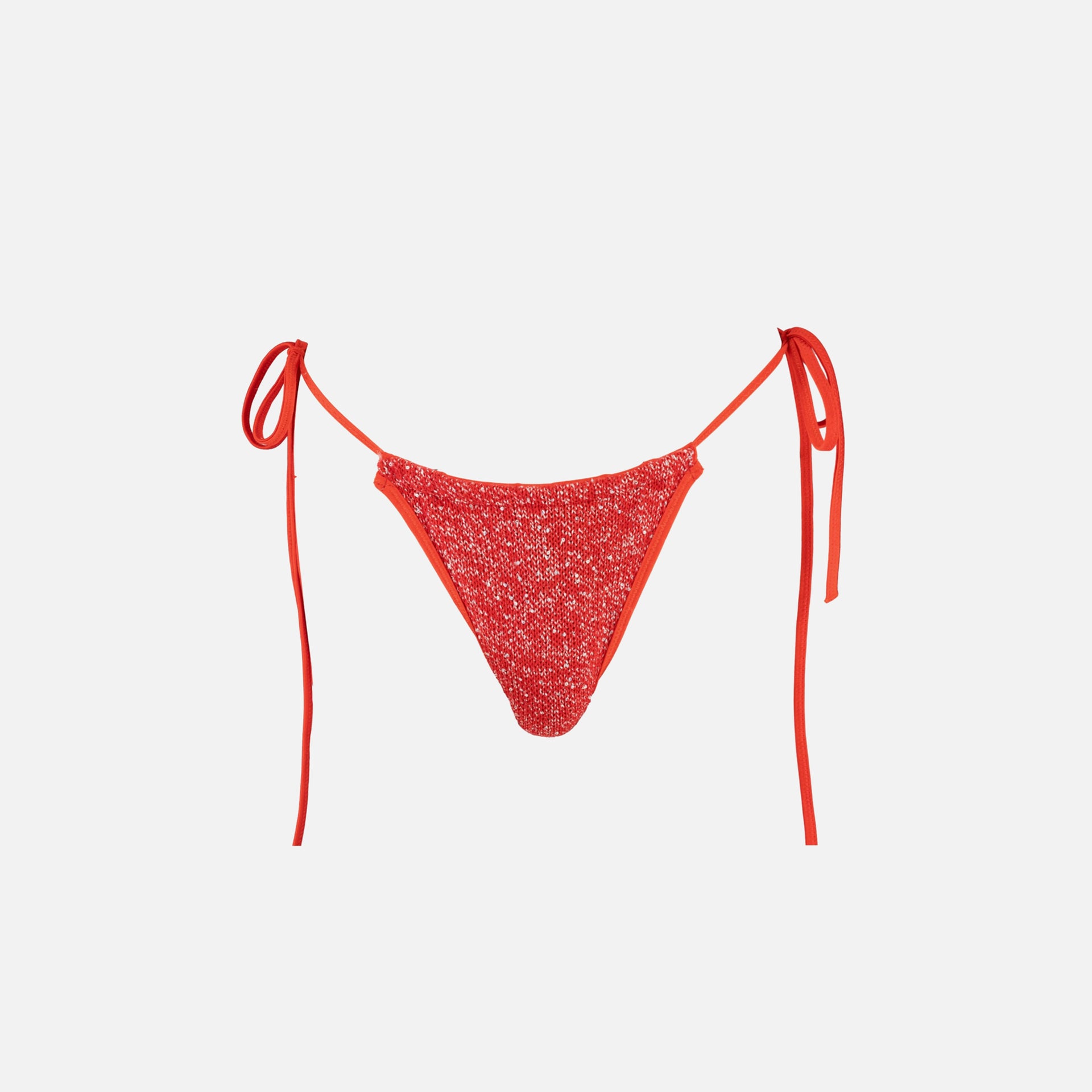 Asta Resort Mia Knitted Bikini Bottom - Ruby Sequin