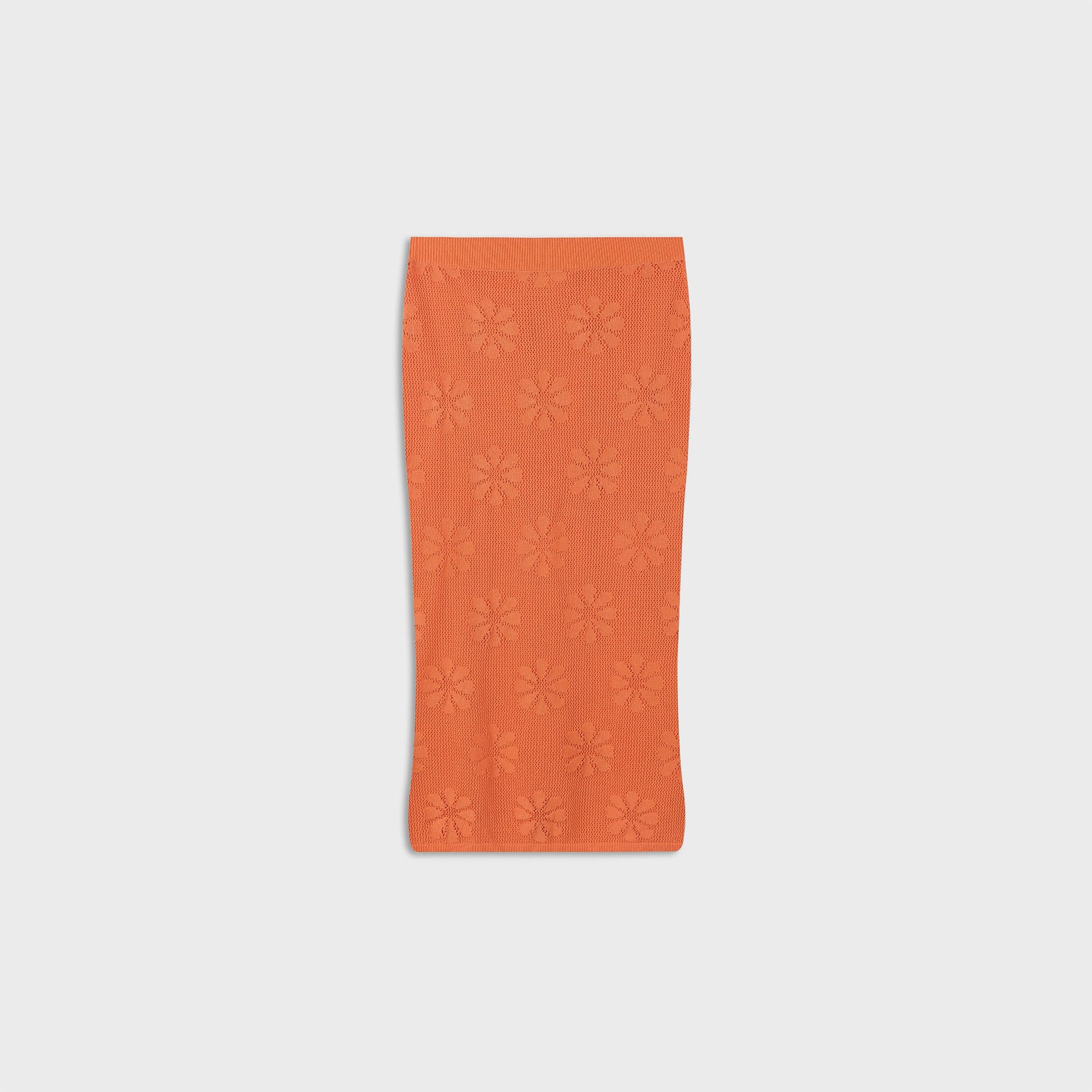 Asta Resort Bruna Crochet Skirt - Tangerine