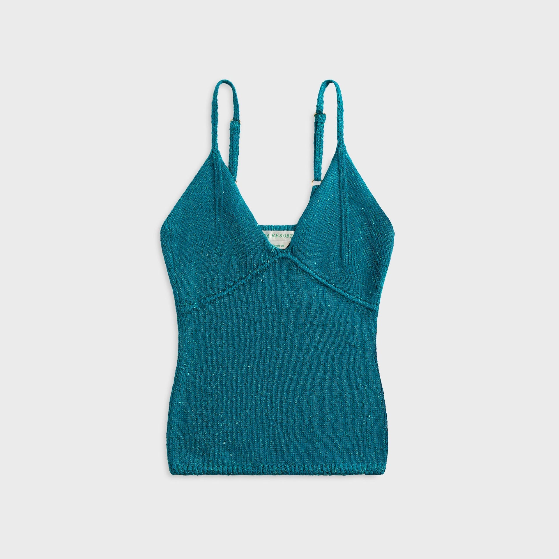 Asta Resort Carolina Camisole - Palm Green Sequin