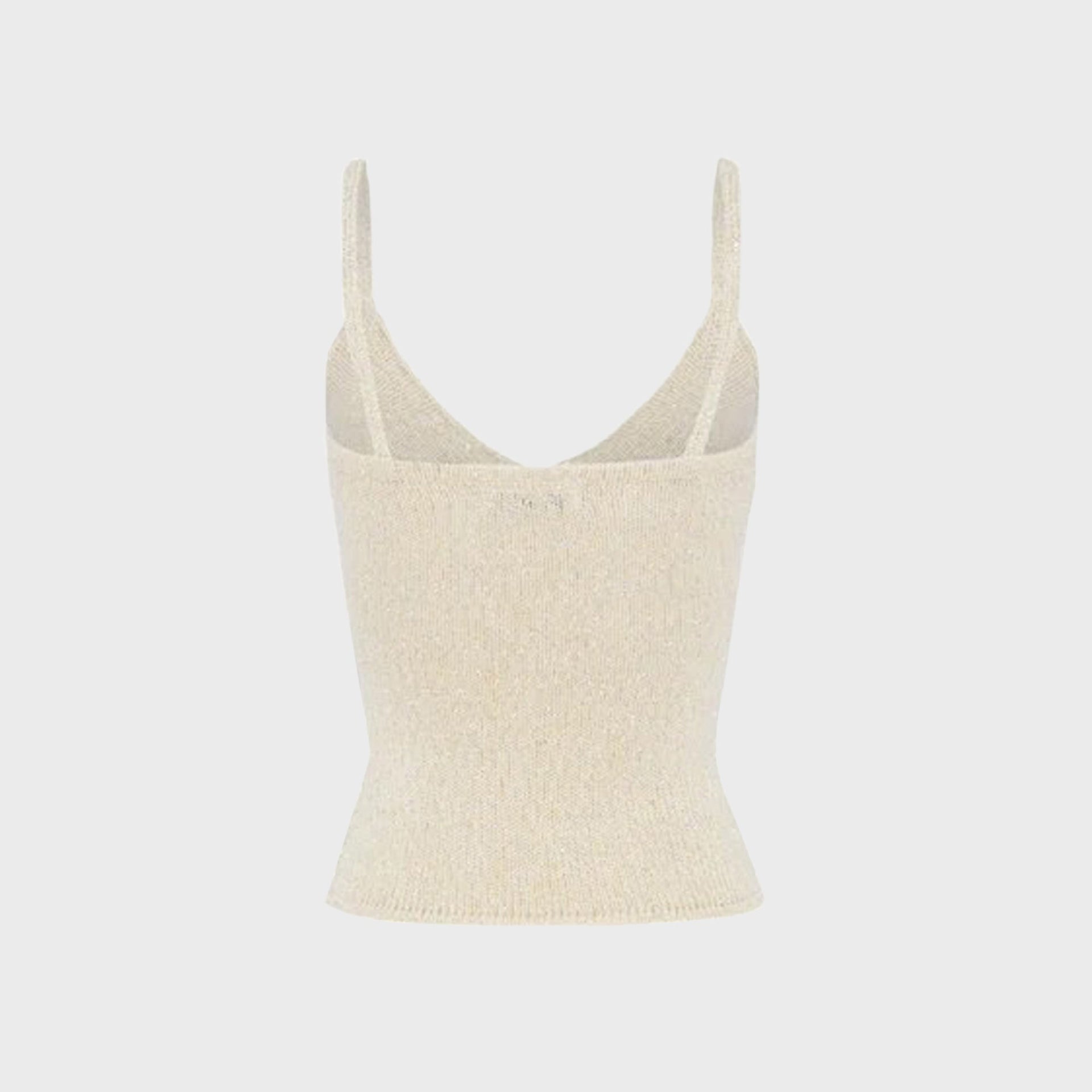 Asta Resort Carolina Camisole in Ivory Sequin