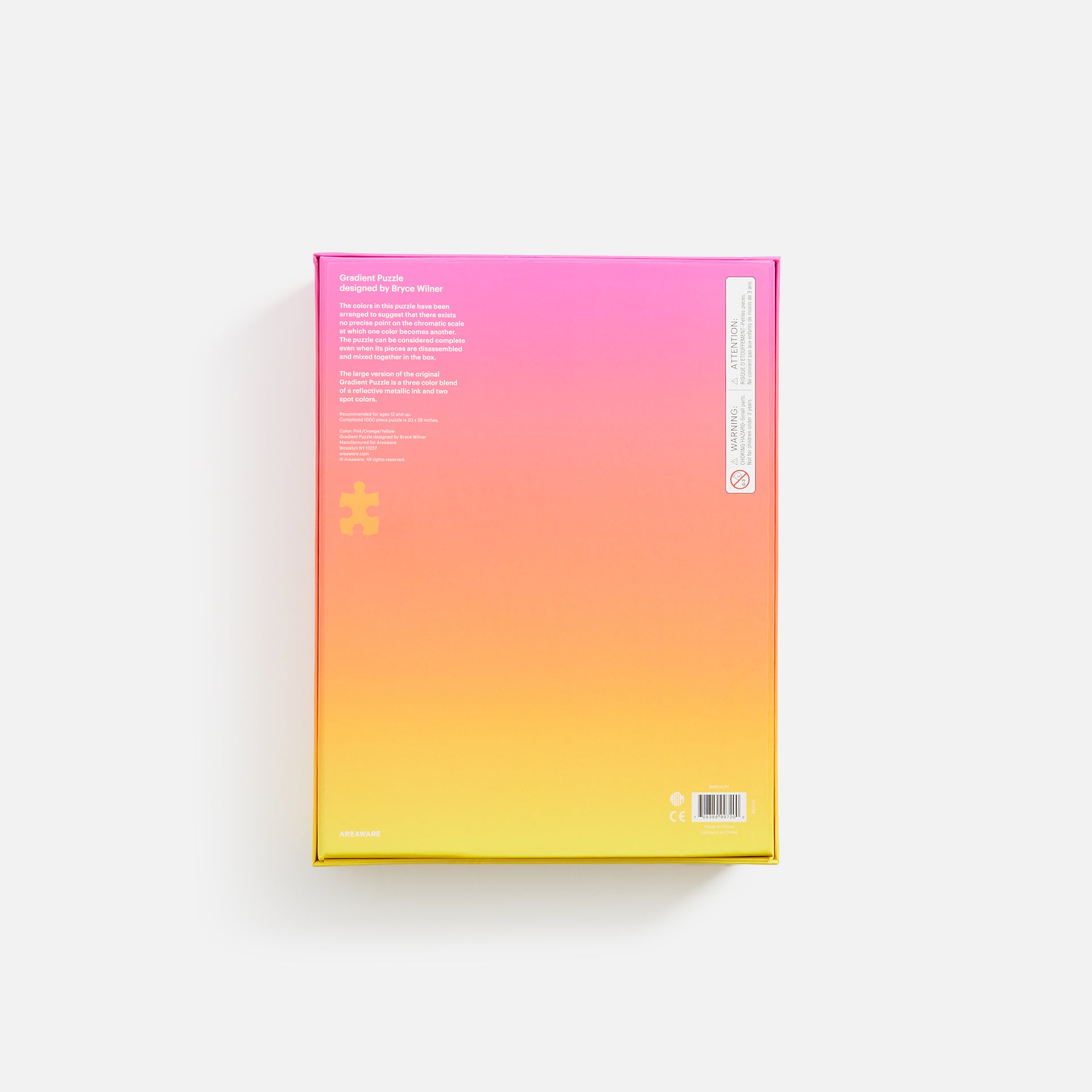 Areaware Gradient Puzzle Large - Pink / Orange / Yellow