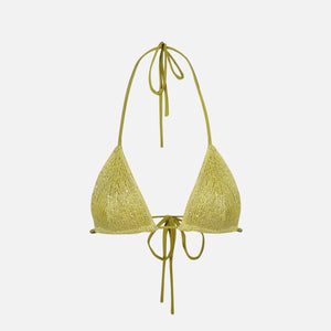 Asta Resort Lio Bikini Top - Chartreuse Sequin