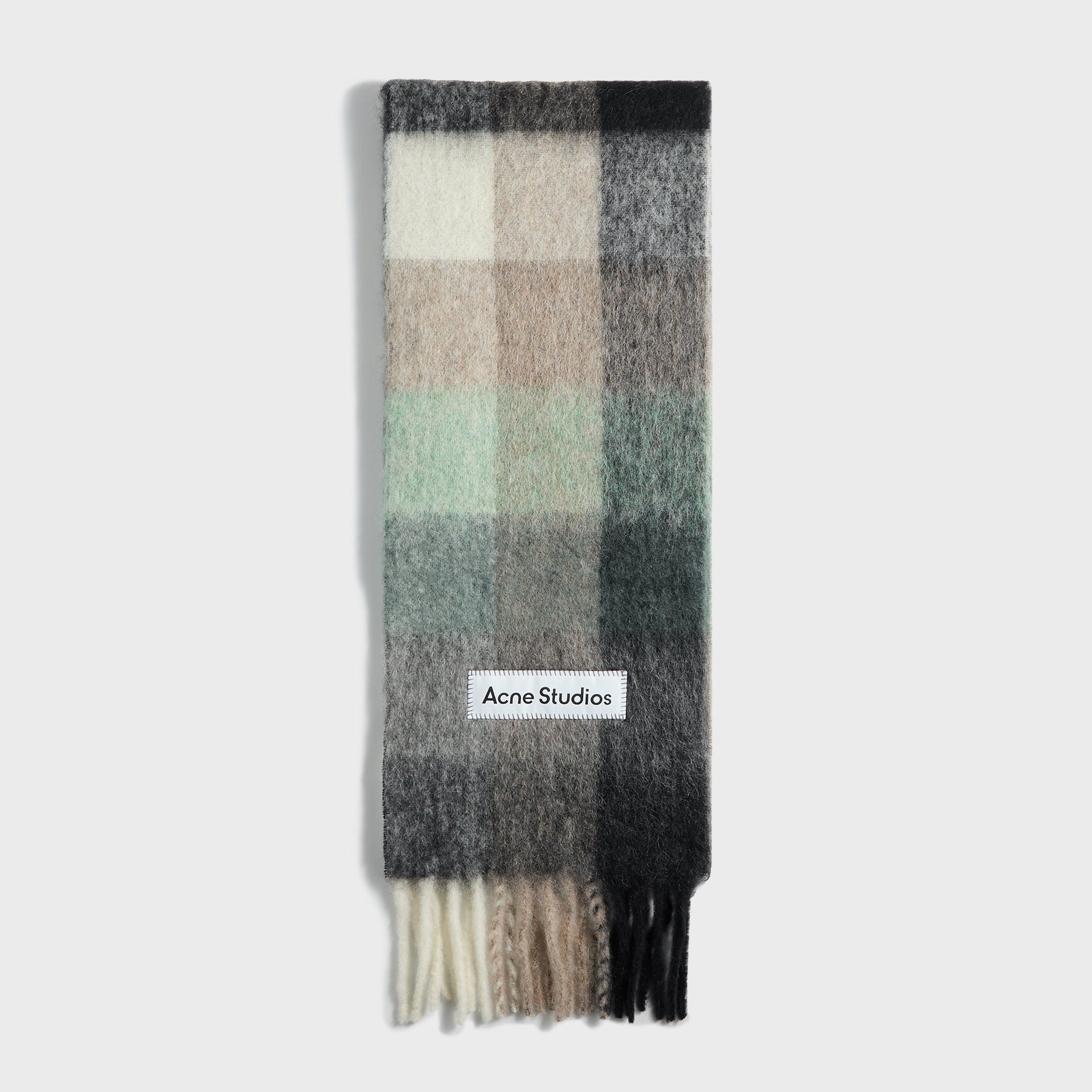 Acne Studios Scarf in Green / Grey