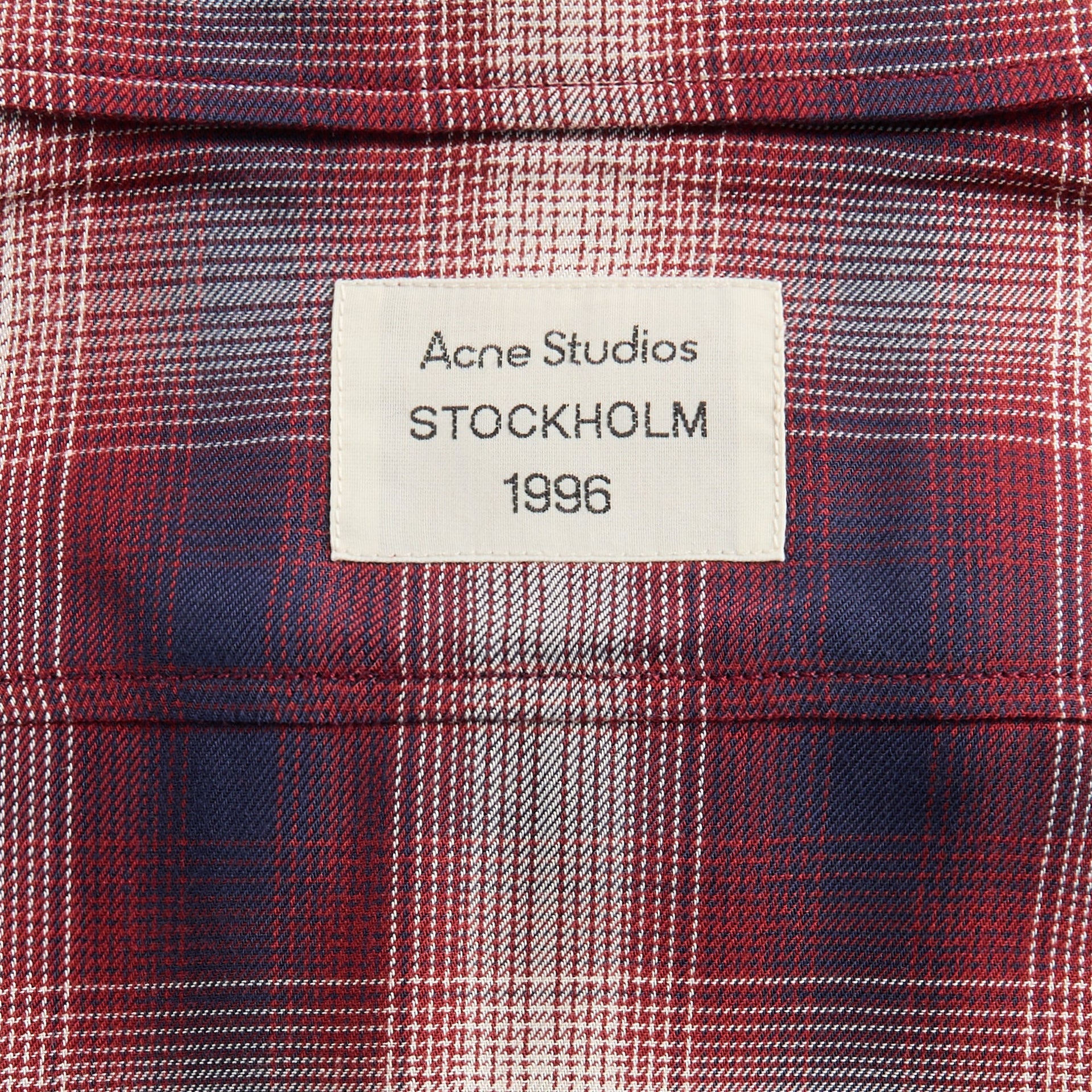 Acne Studios Shirt - Red / Blue