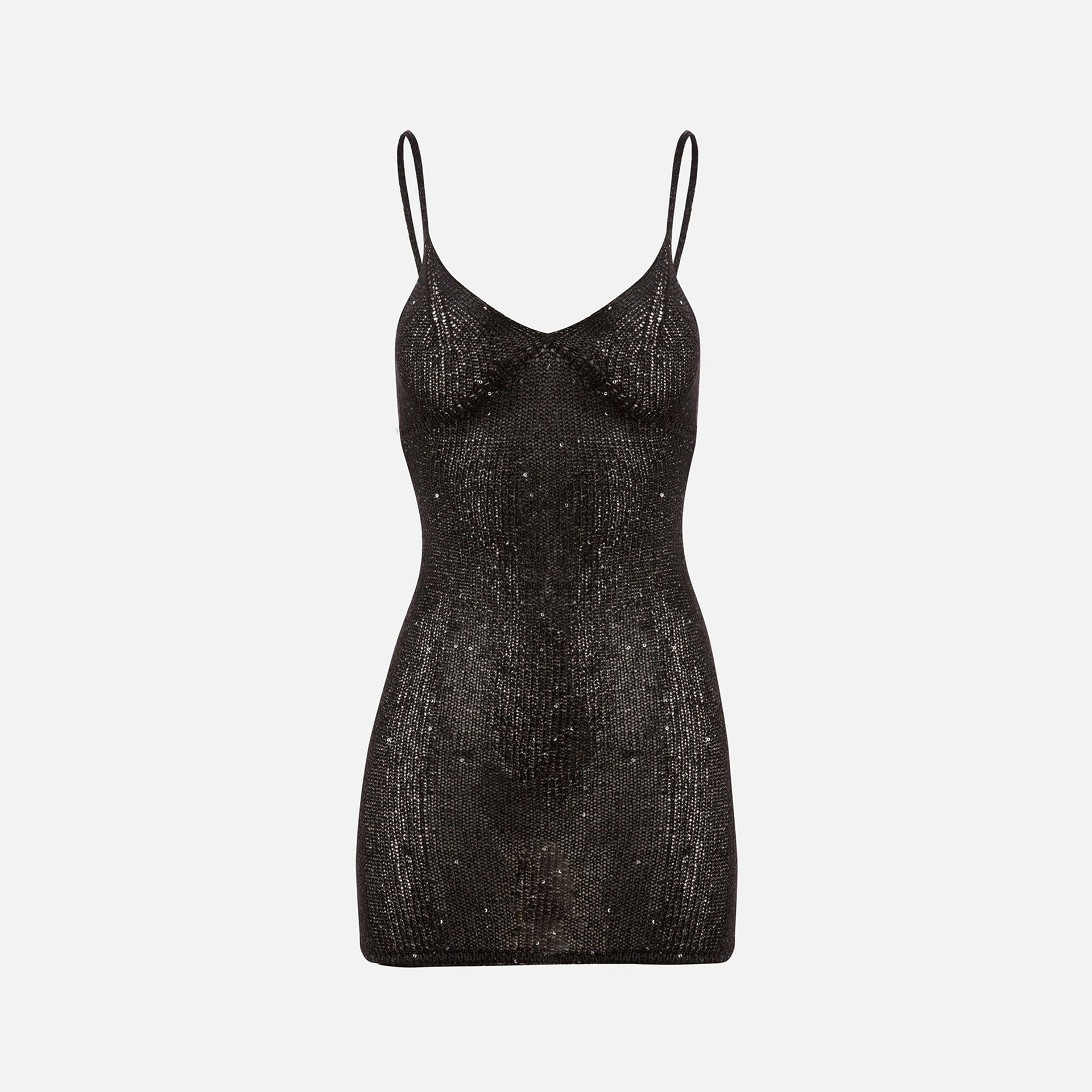 Asta Resort Delilah Mini Dress - Black Sequin Kith Asta Resort Delilah Mini Dress - Black Sequin Kith