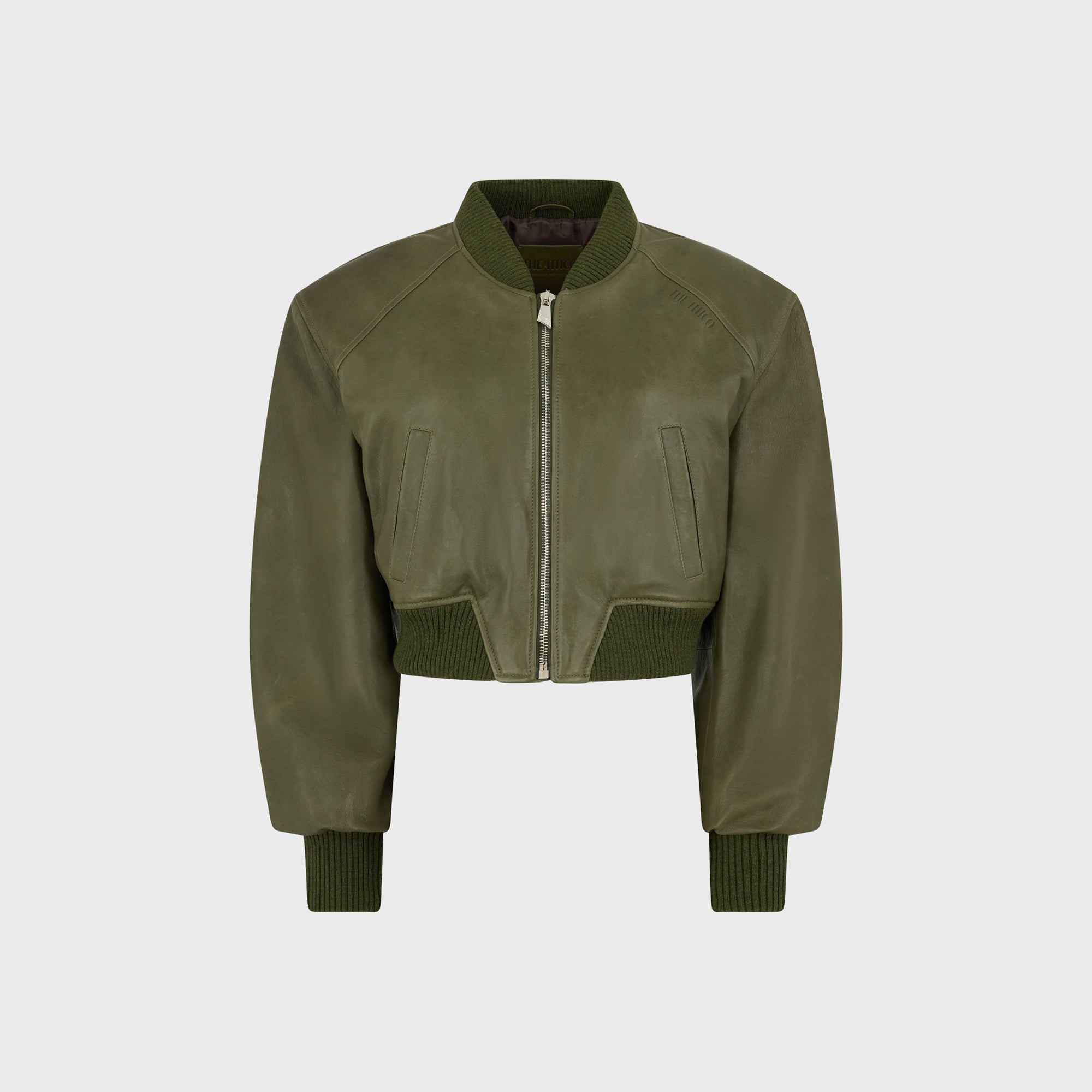 The Attico Cropped Bomber Jacket - Forest Green – Kith