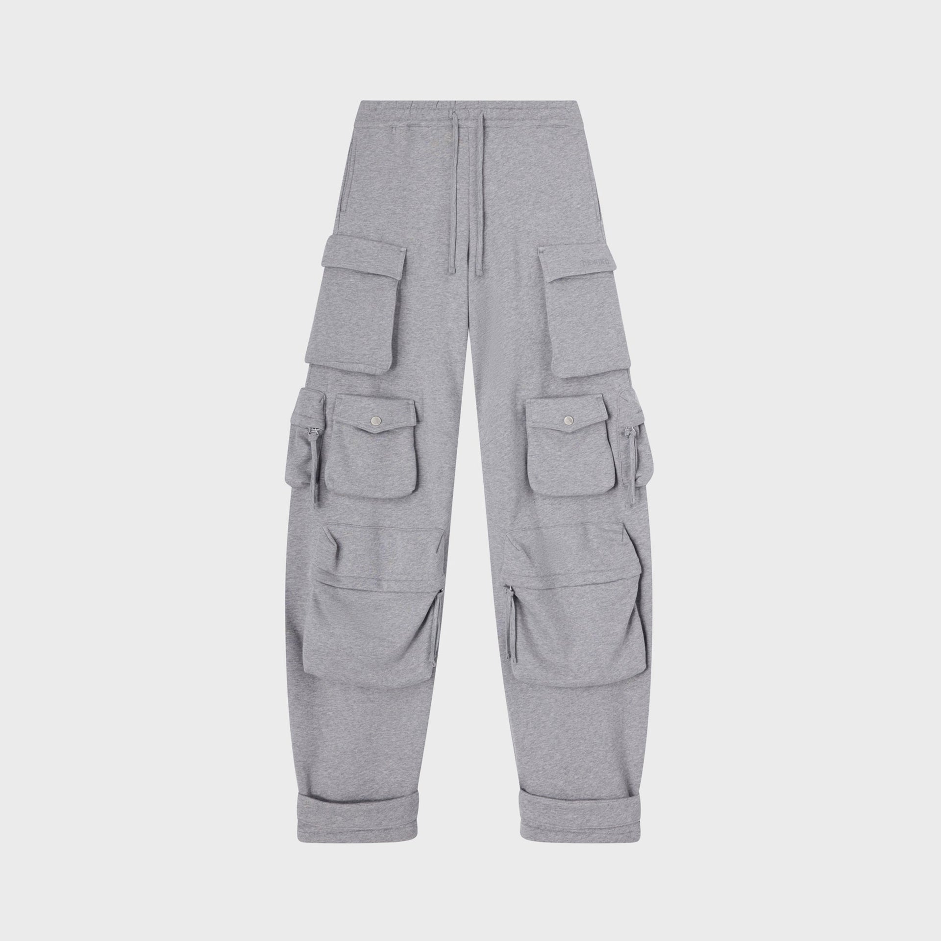 The Attico Long Cargo Pant - Melange Grey