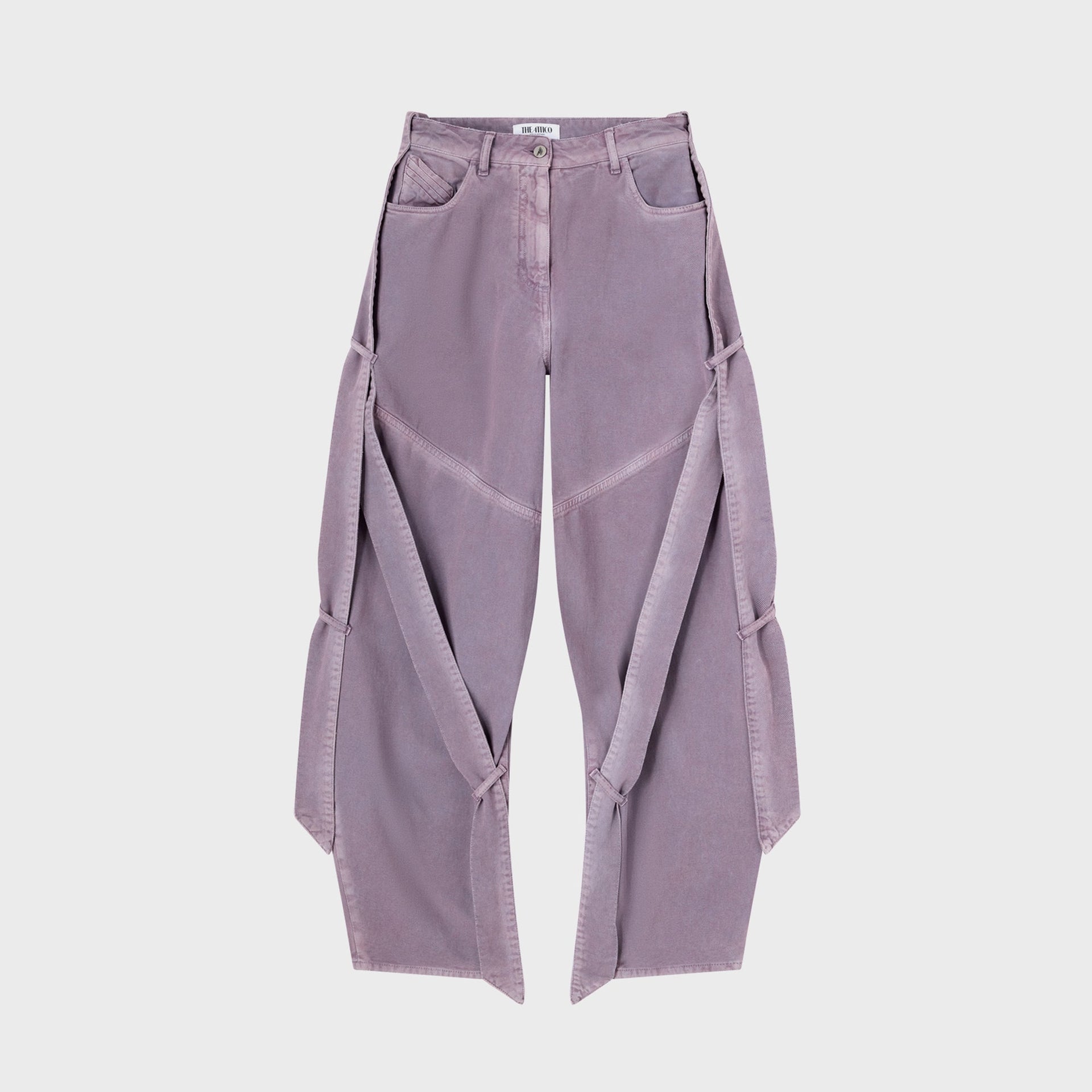 The Attico Long Jeans - Mauve Fade