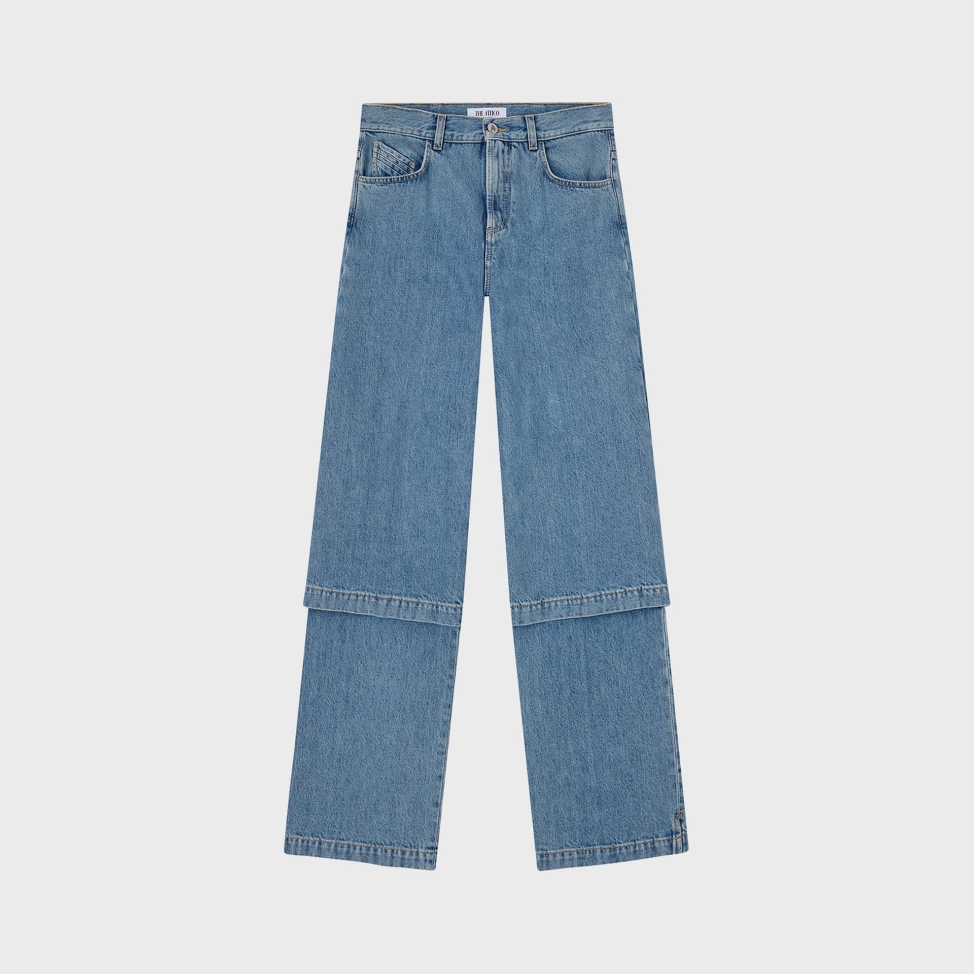 The Attico Layered Long Pant - Sky Blue