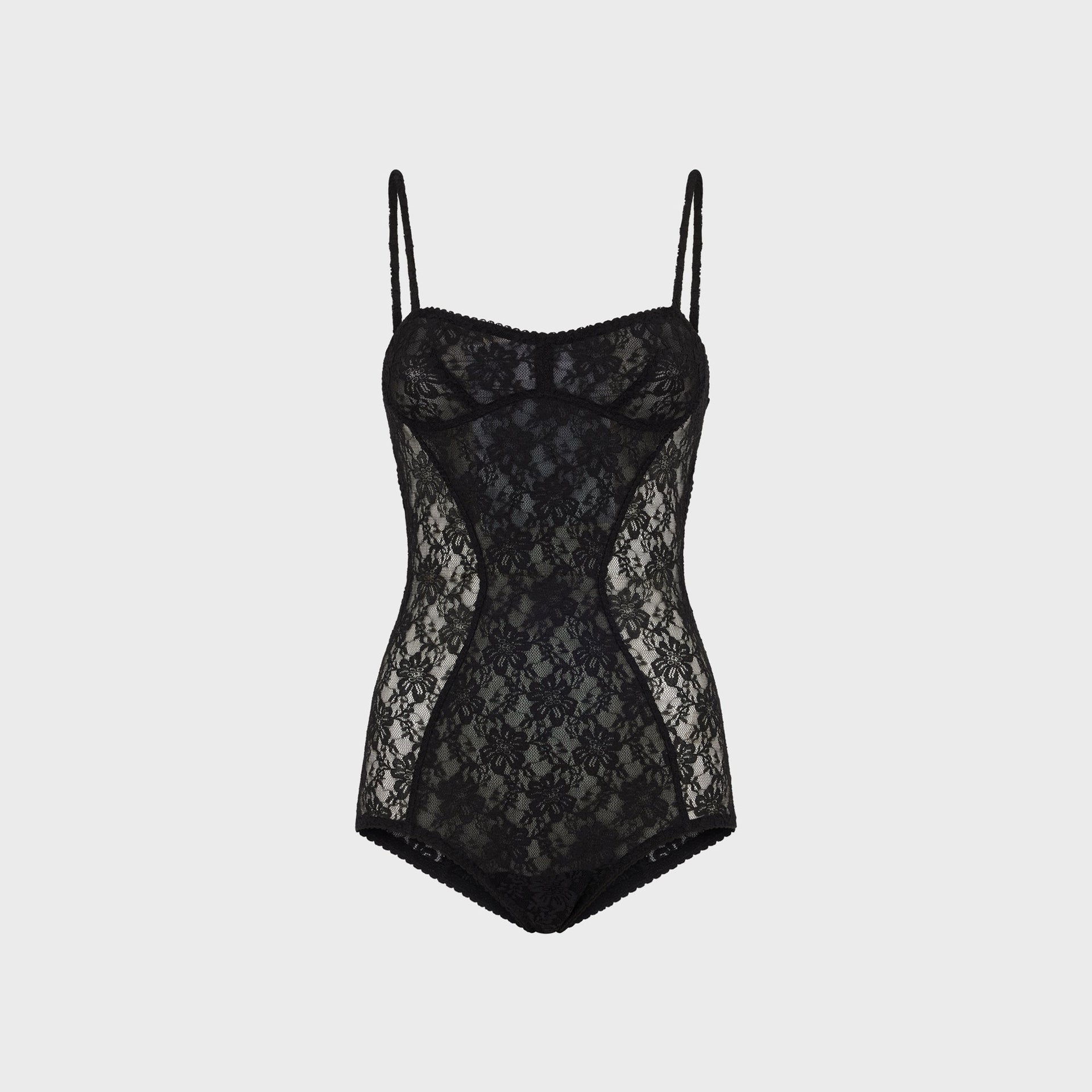 The Attico Bodysuit - Black Lace