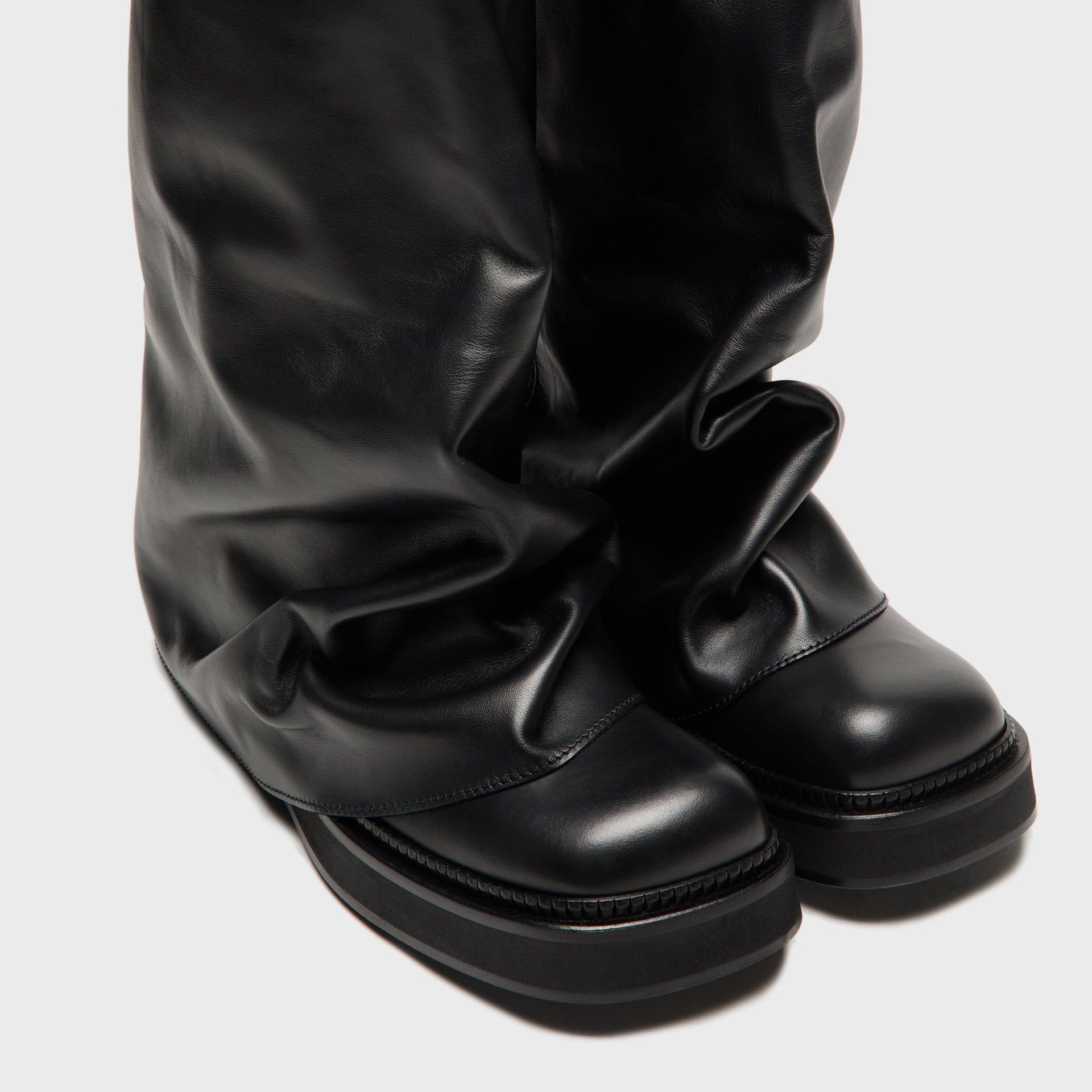The Attico Robin Combat Boot - Black
