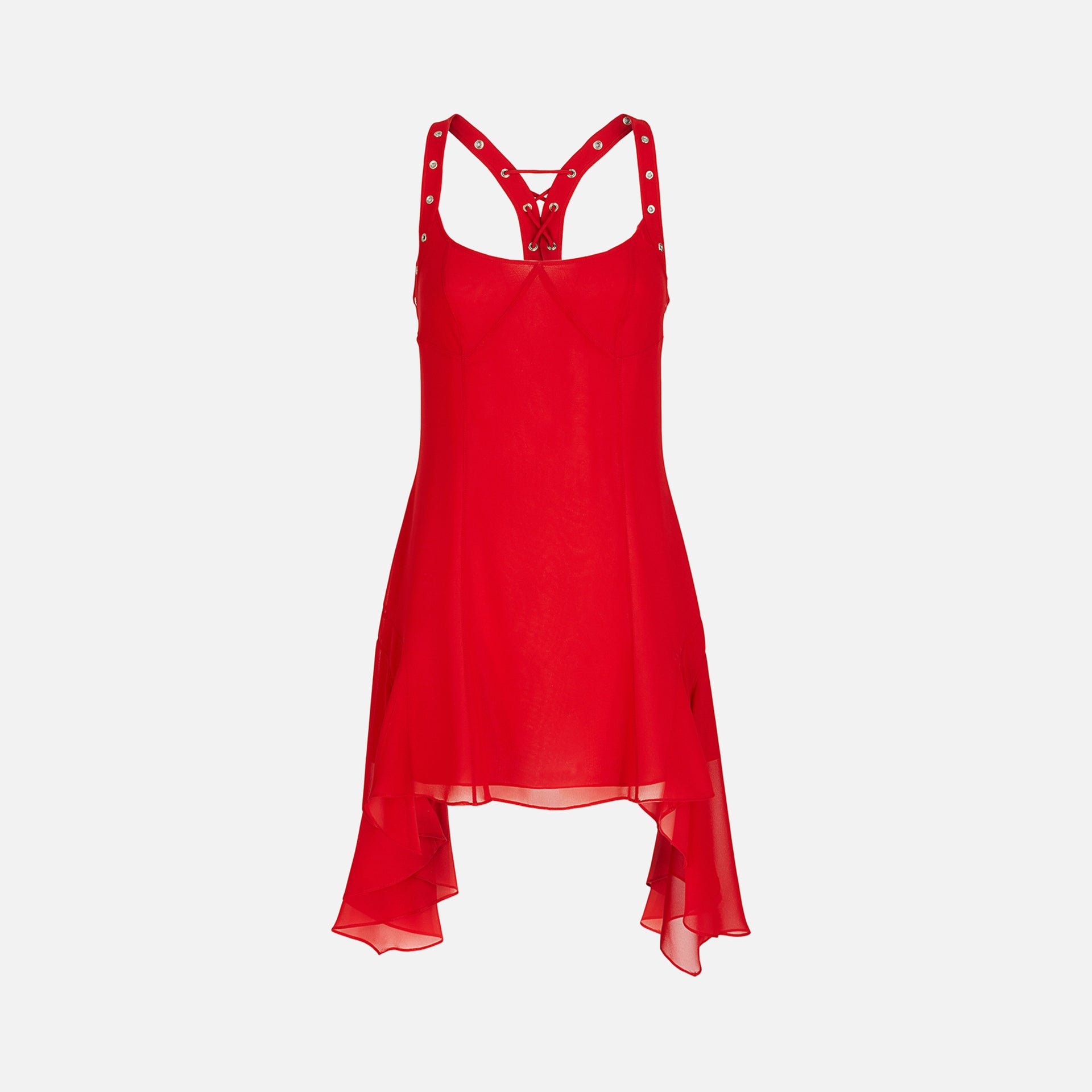 The Attico Mini Dress Gufo - Red
