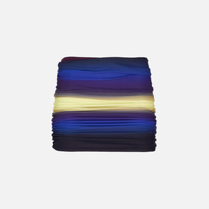 The Attico Mini Skirt - Blue / Black / Light Yellow