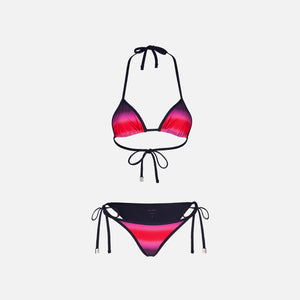 The Attico Bikini - Red / Black / Fuchsia