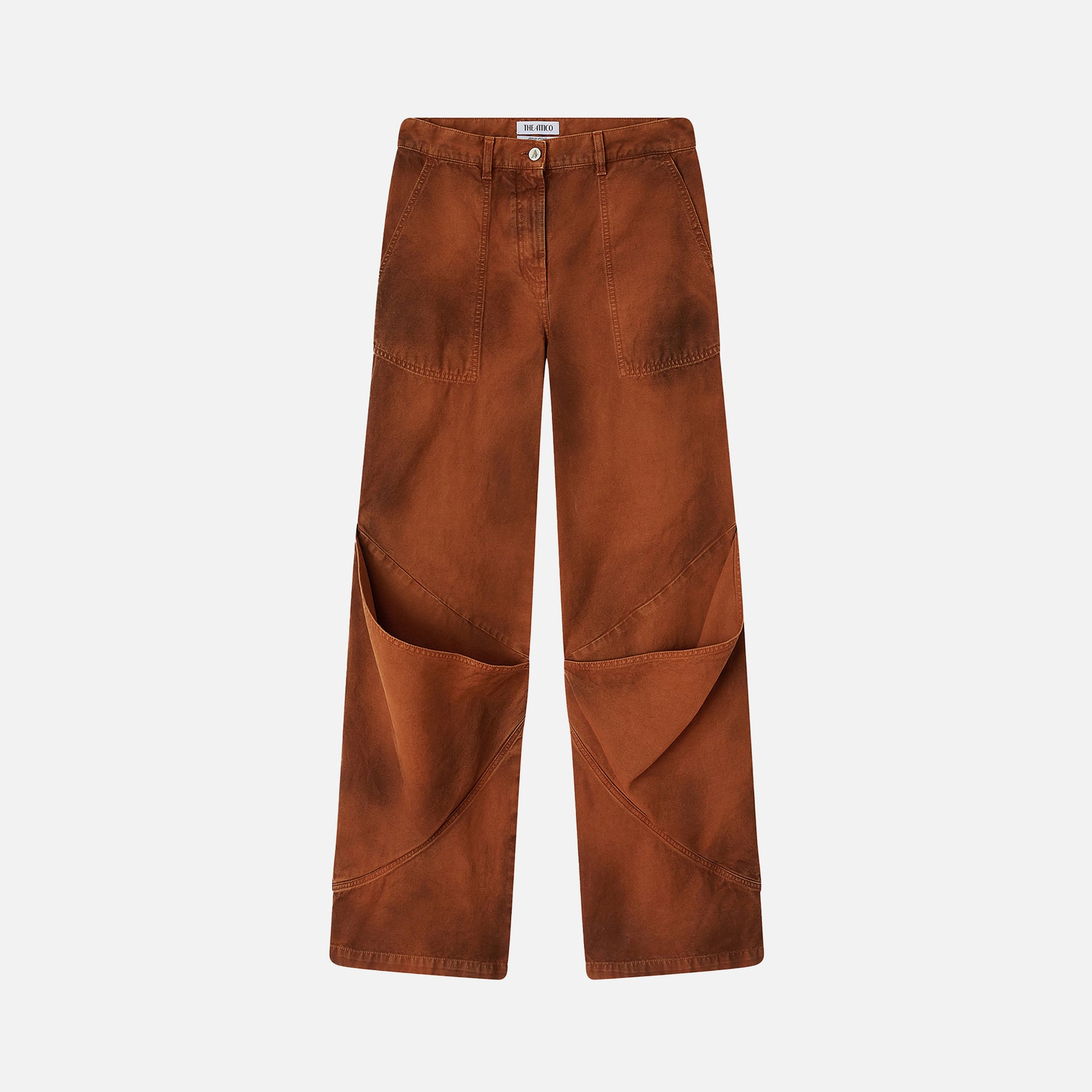 The Attico Long Pant - Tobacco