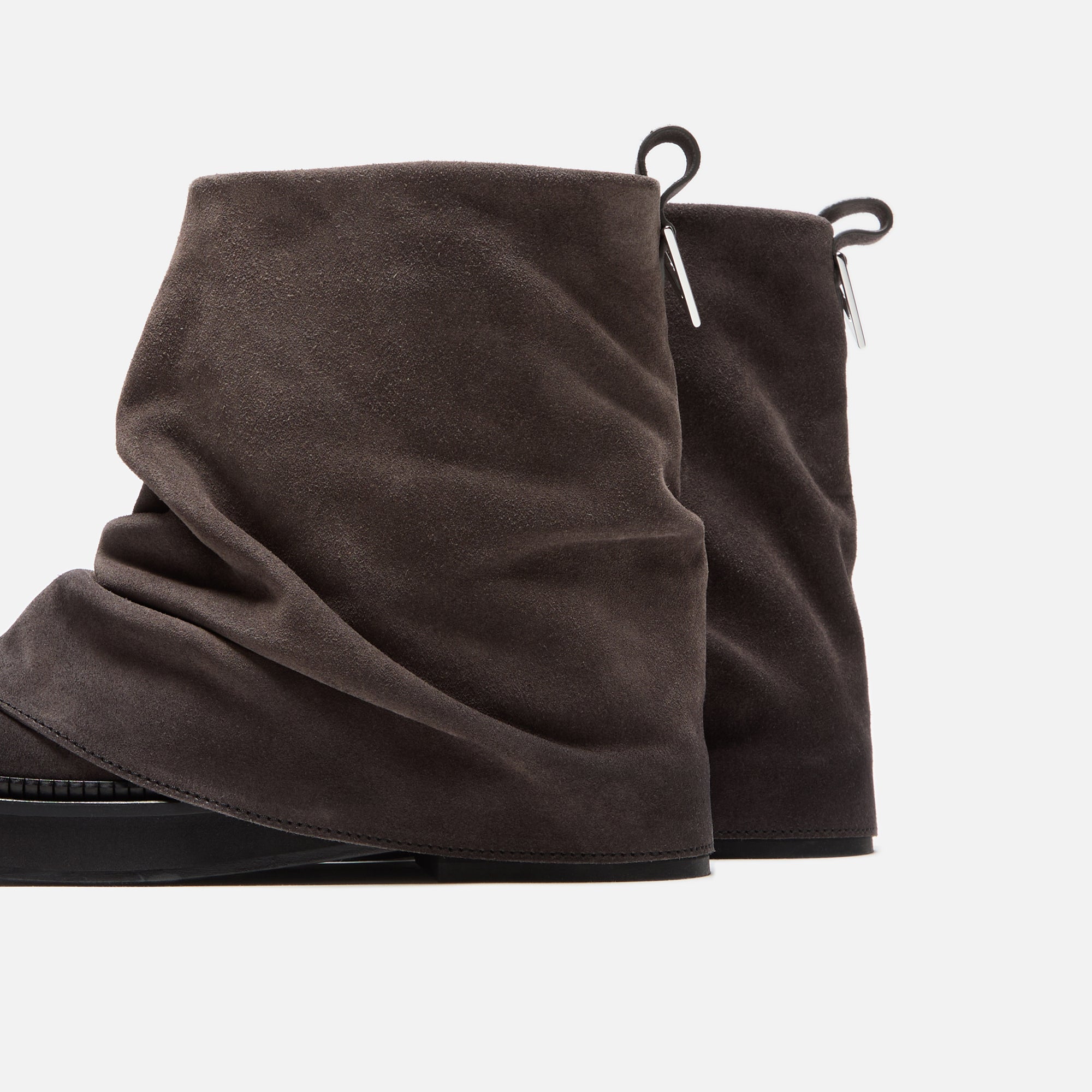 靴 THE ATTICO mini boot /size37 THE ATTICO Mini Robin $1110 Black Leather 30mm Combat Boots