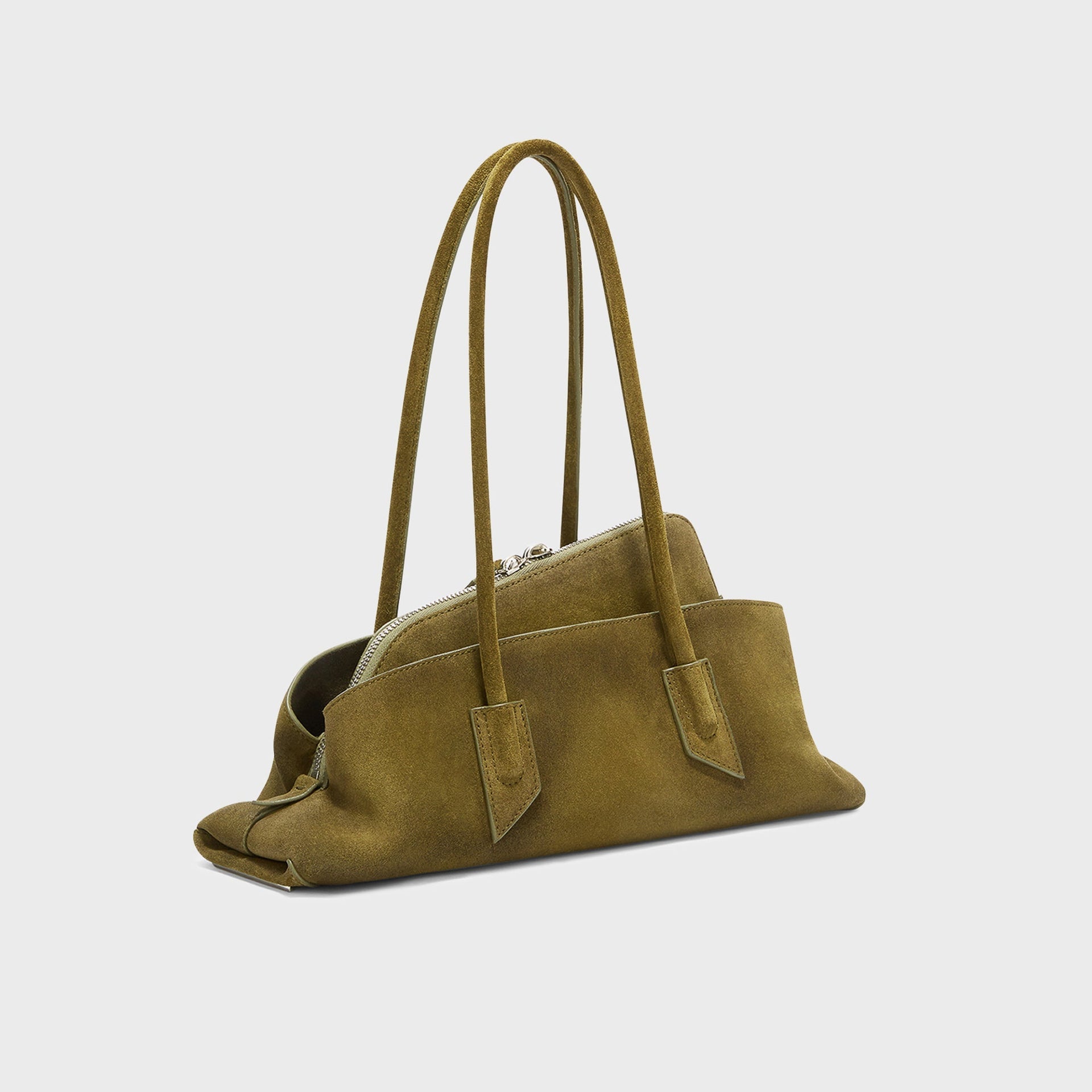The Attico La Passeggiata Small Top Handle Bag - Khaki