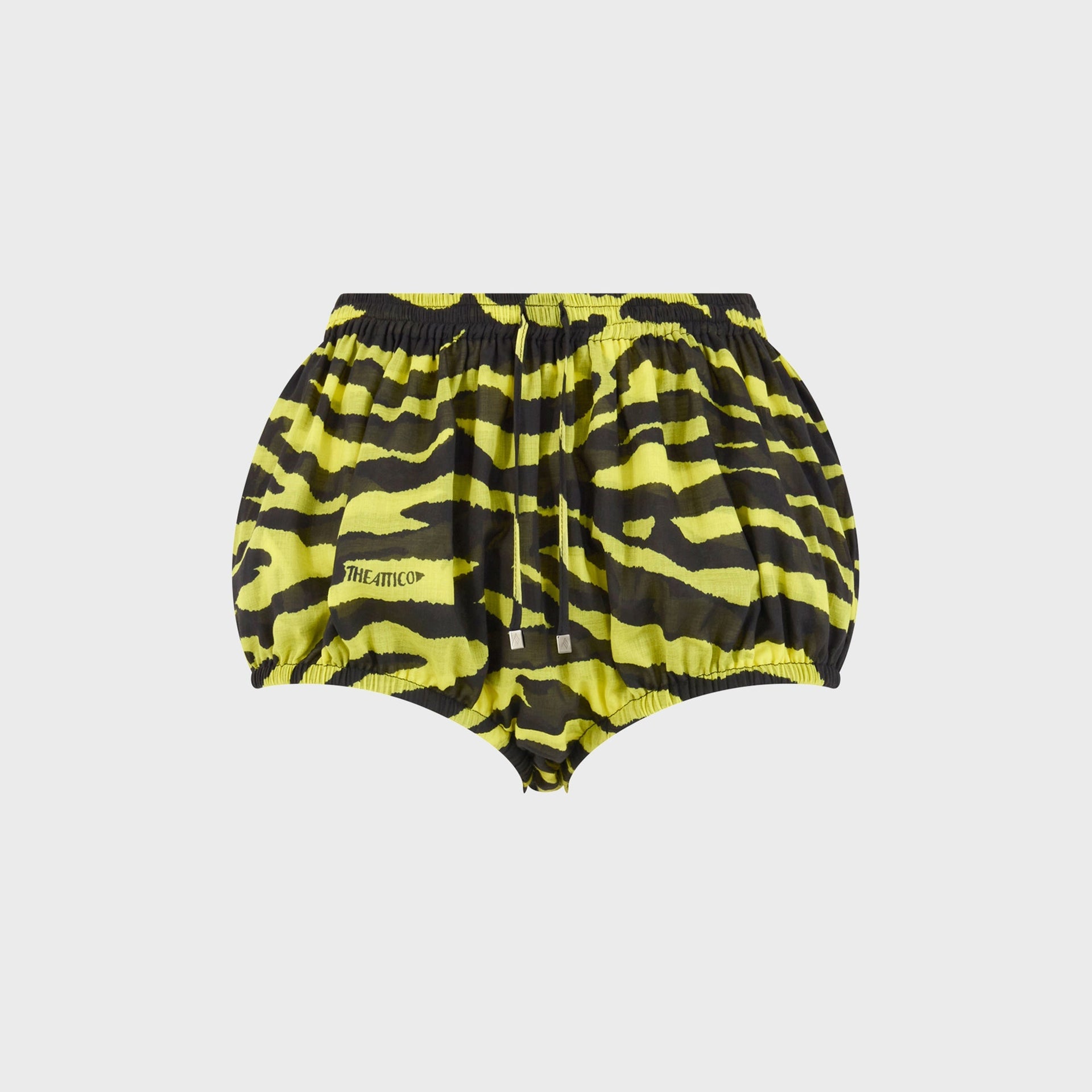 The Attico Zebra Short Pant - Yellow
