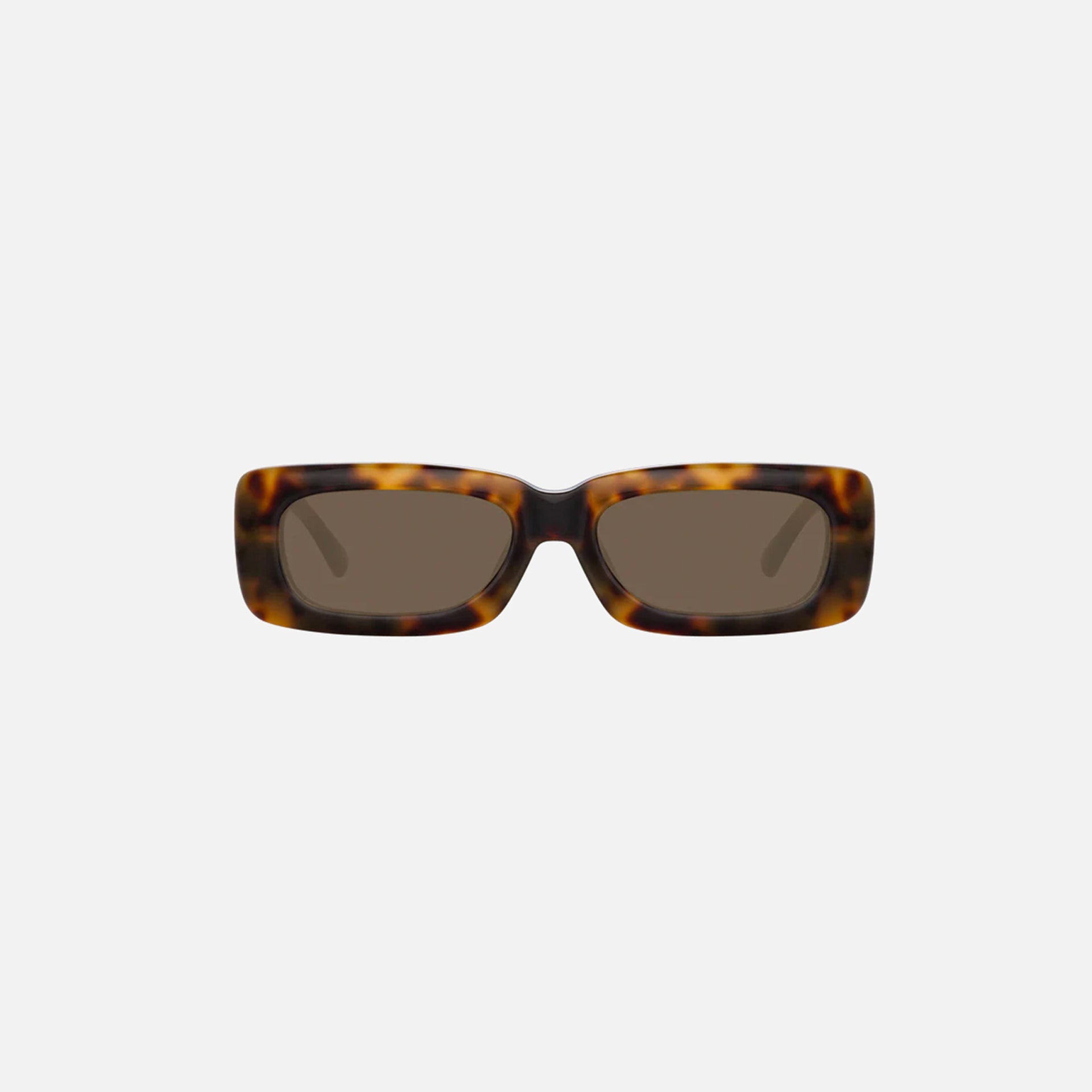 The Attico Mini Marfa Frames - Tortoise Shell / Brown Lens