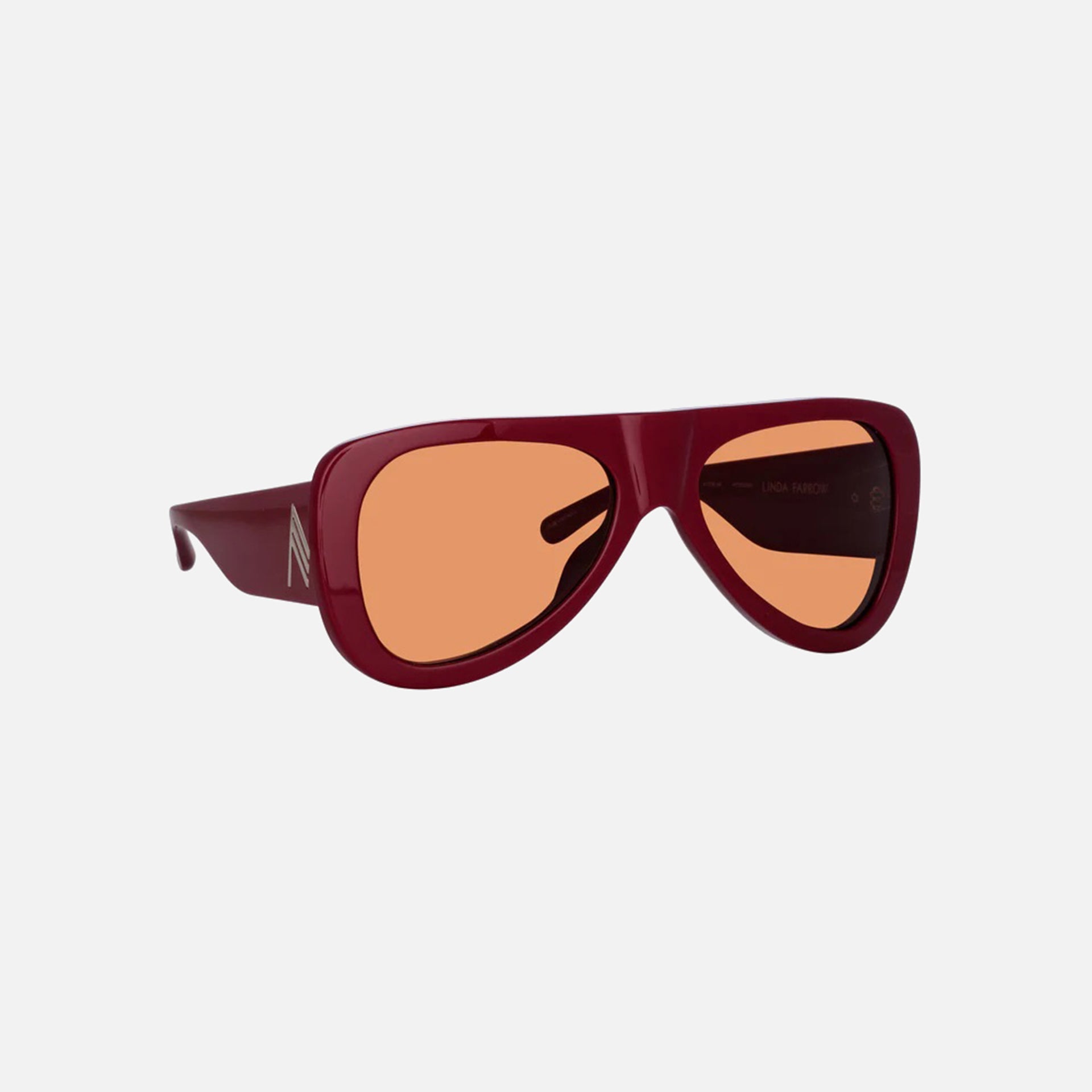 The Attico Edie Frames - Bordeaux with Bordeaux Lens