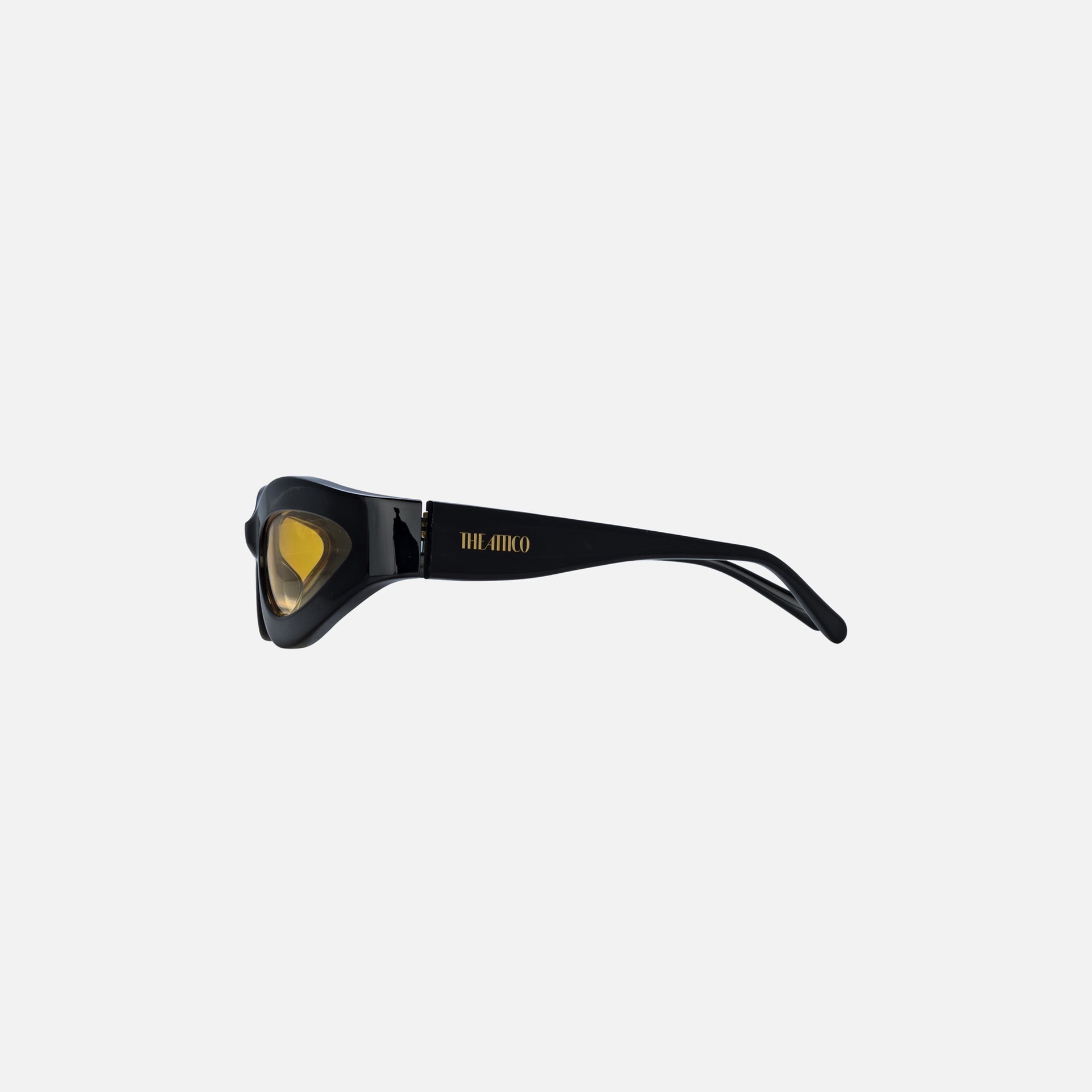 The Attico 56 Frame Sunglasses - Black / Yellow
