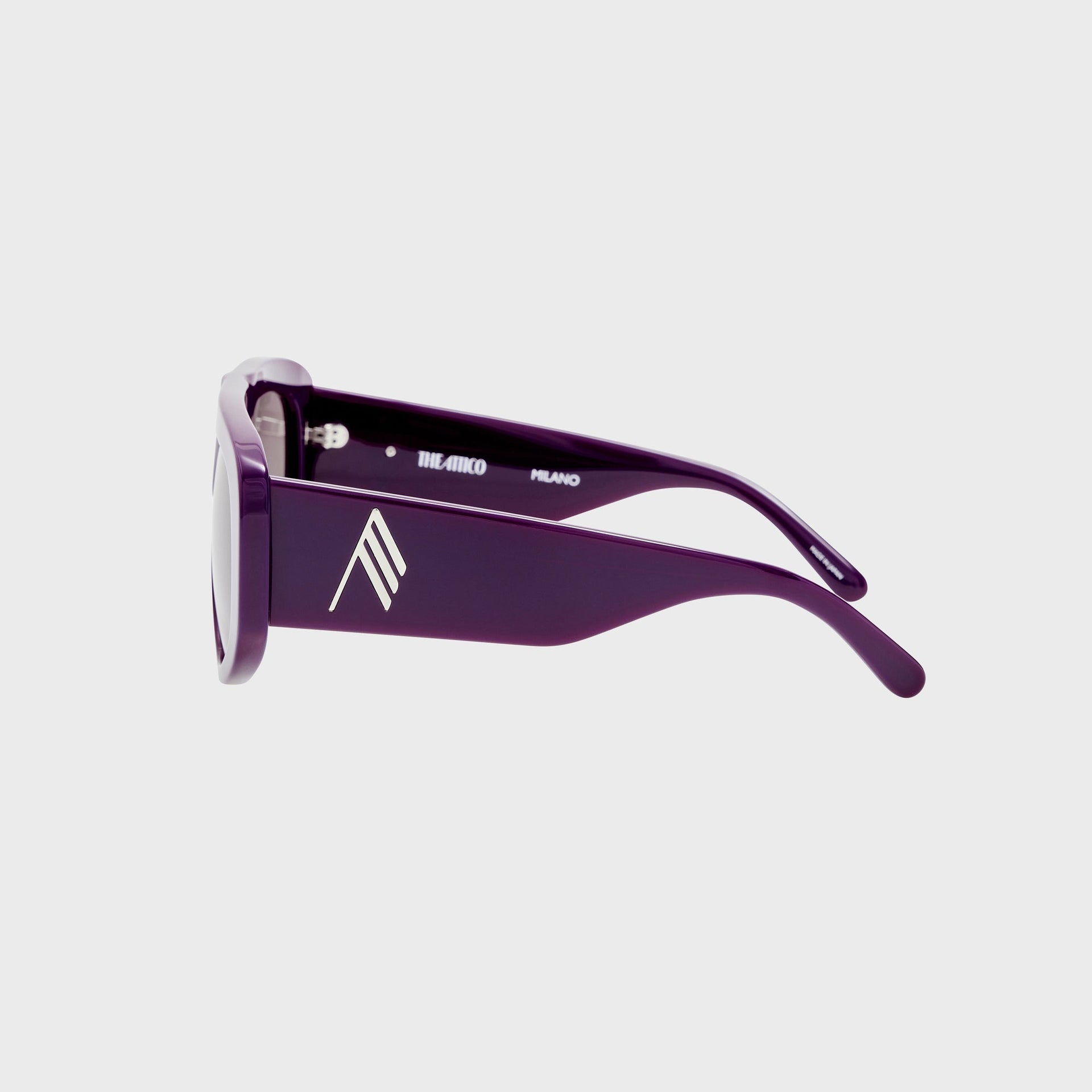 The Attico Milano Sunglasses - Mauve / Silver