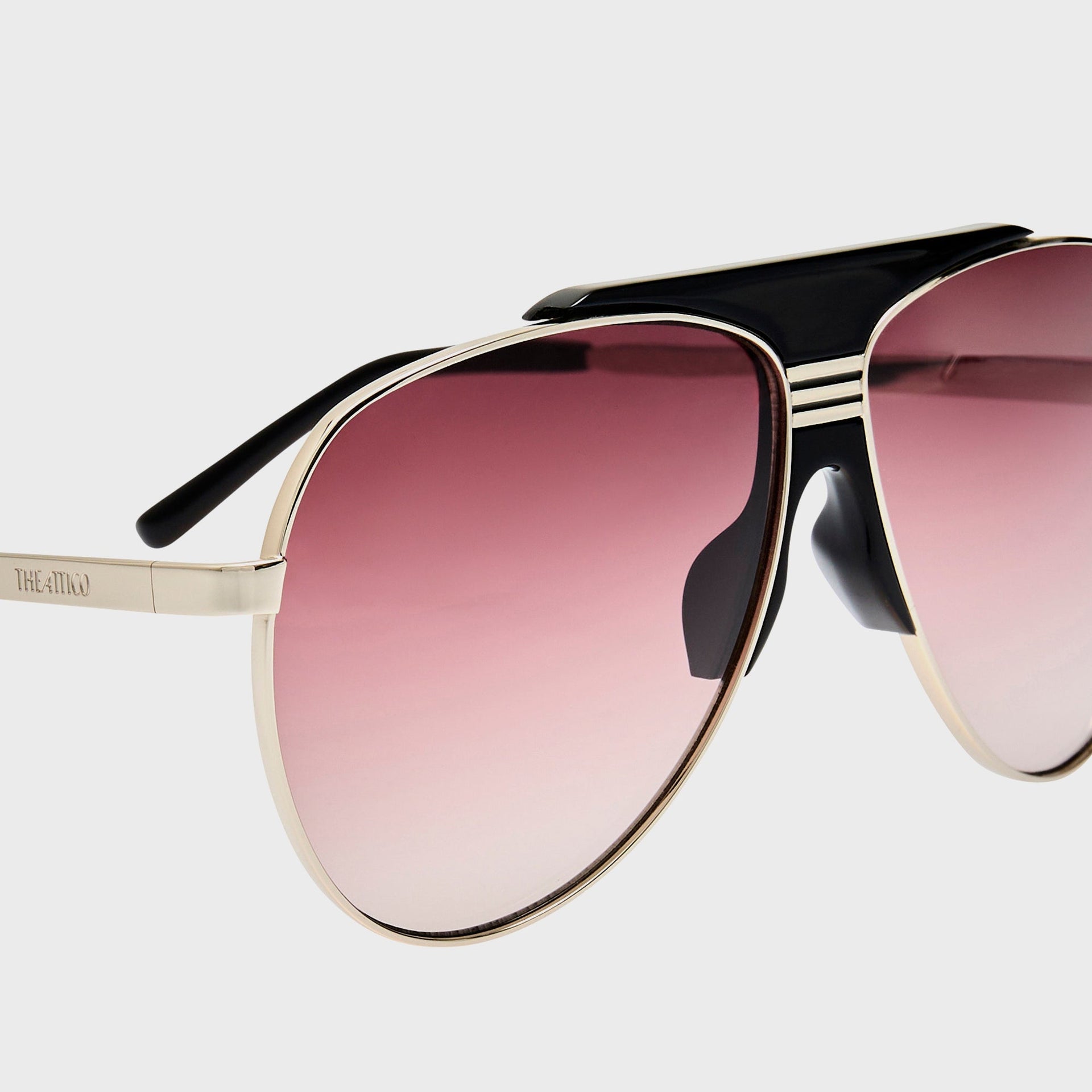 The Attico Aviator Sunglasses - Silver