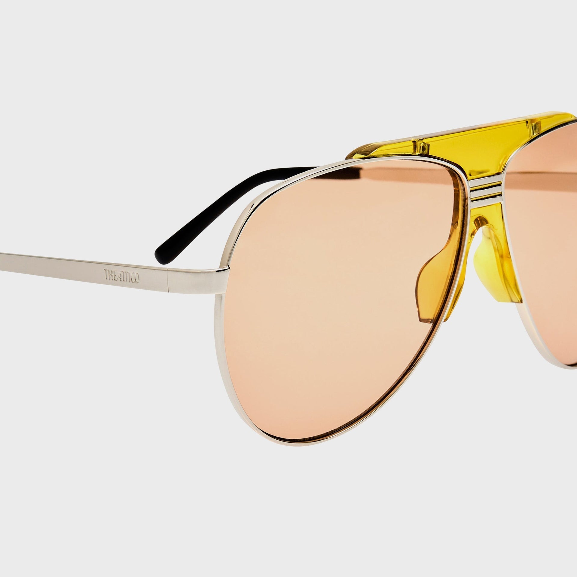 The Attico Aviator Sunglasses - Gold