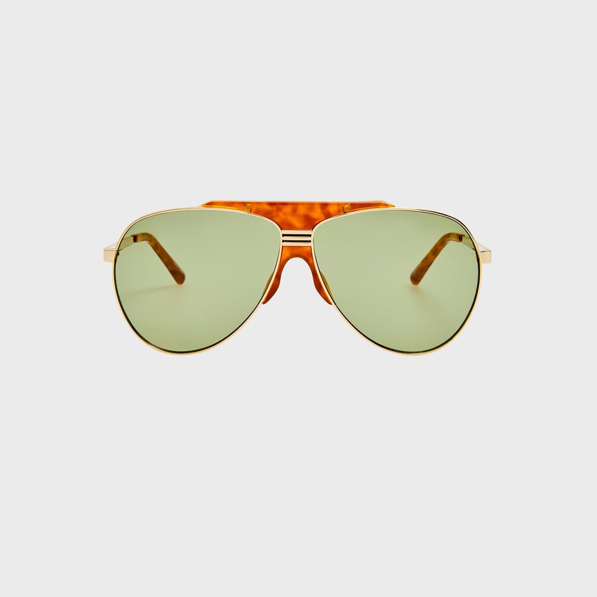 The Attico Amelia Sunglasses - Yellow Gold / Light Gold