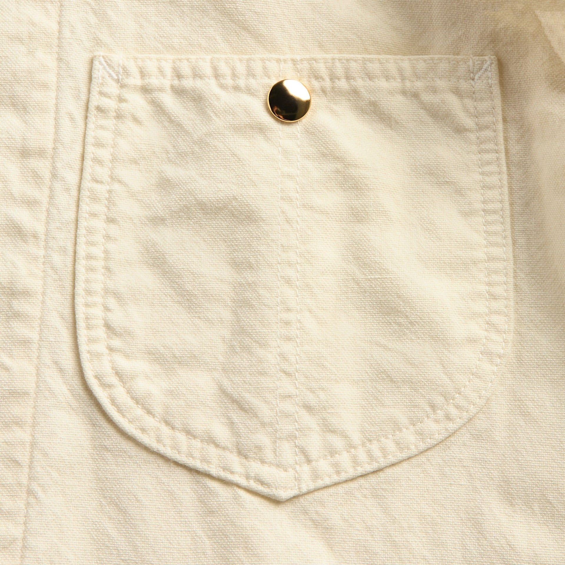 Auralee Wool Cotton Linen Ox Work Jacket - Off White
