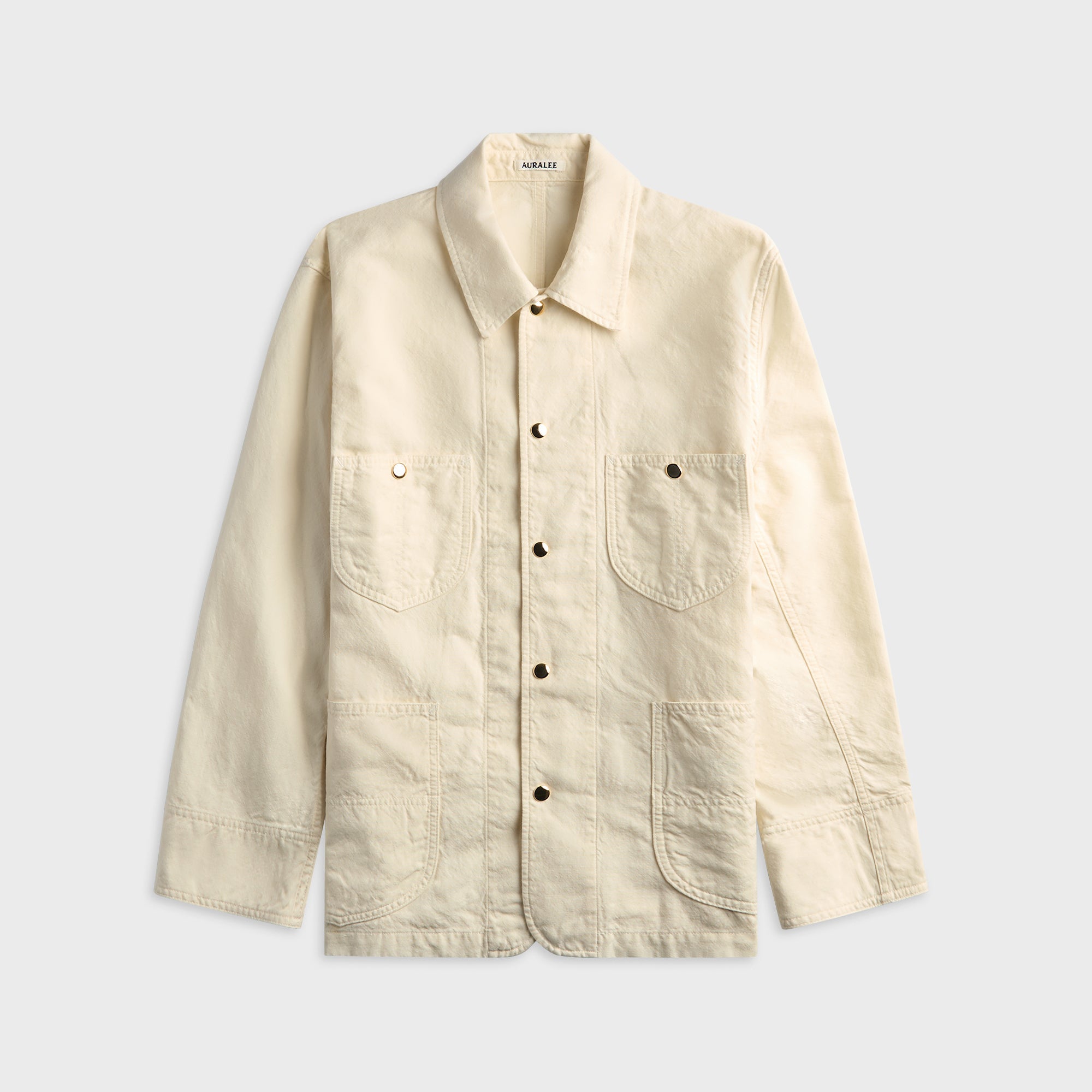 Auralee Wool Cotton Linen Ox Work Jacket - Off White – Kith