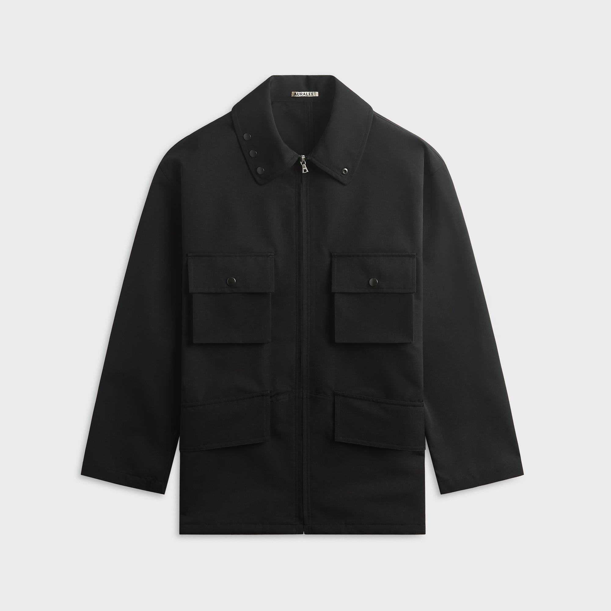Auralee Wool Max Canvas Blouson - Black – Kith