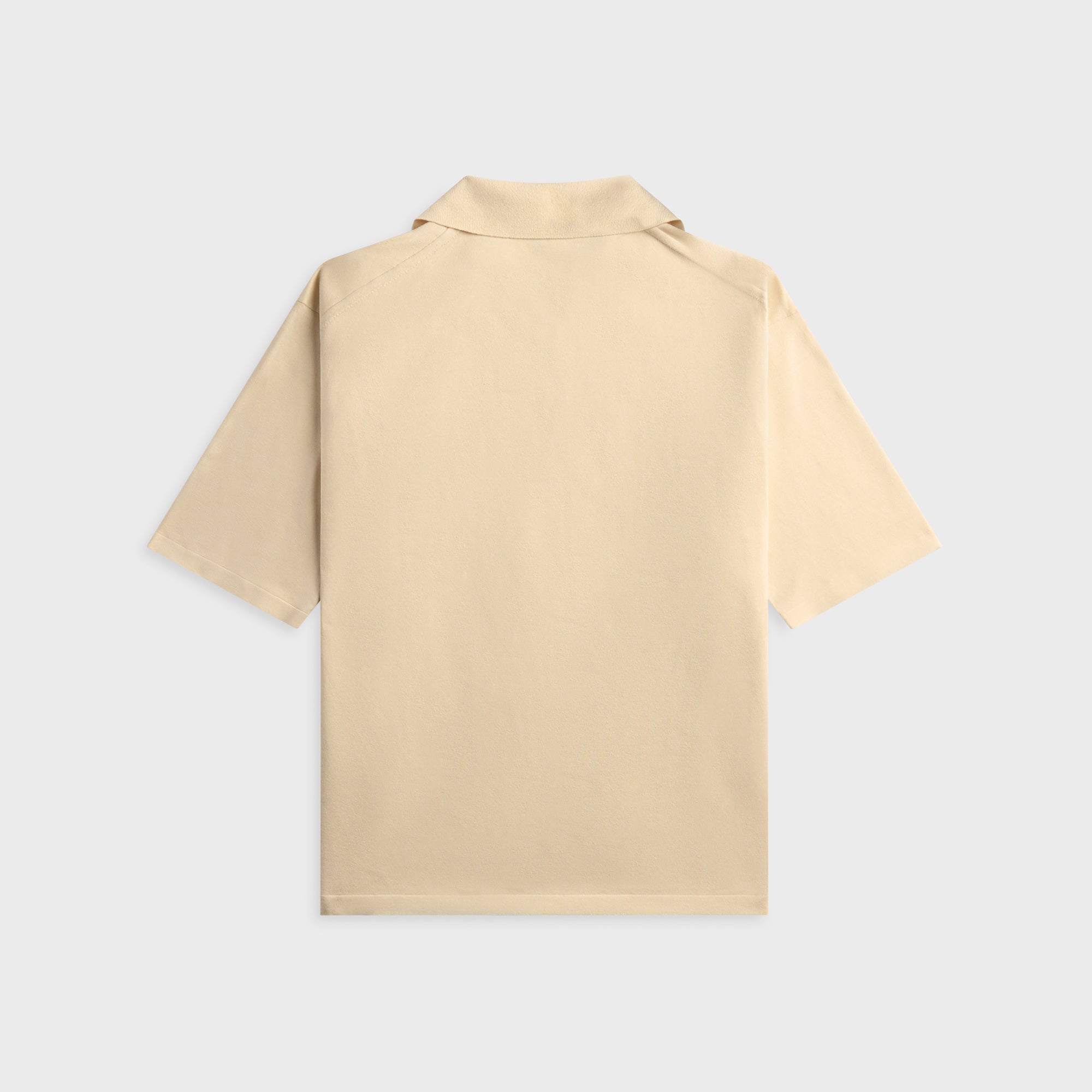 Auralee High Gauge Tussah Silk Knit Skipper Polo - Ivory – Kith
