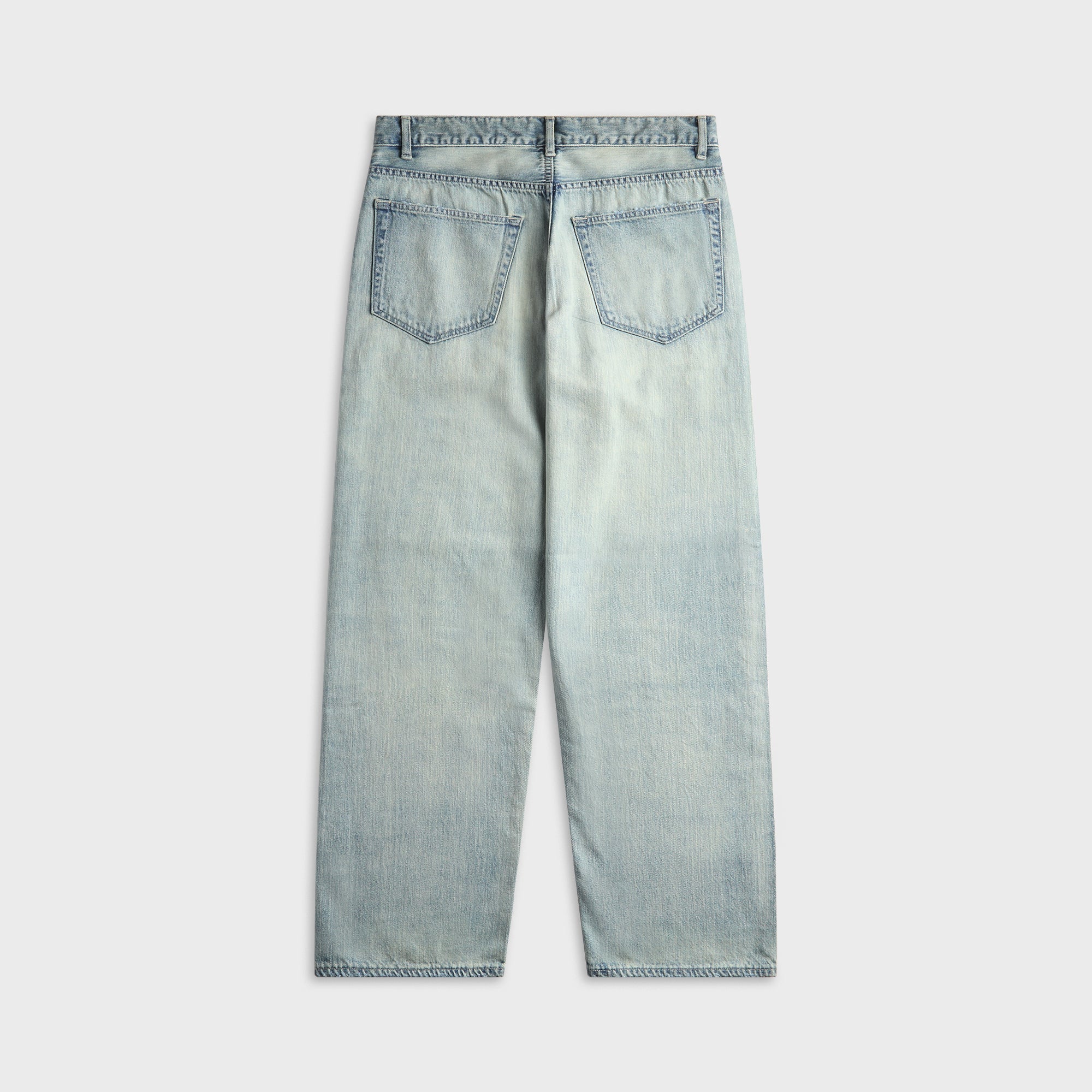 Auralee Faded Selvedge Light Denim Wide Pant - Light Indigo – Kith