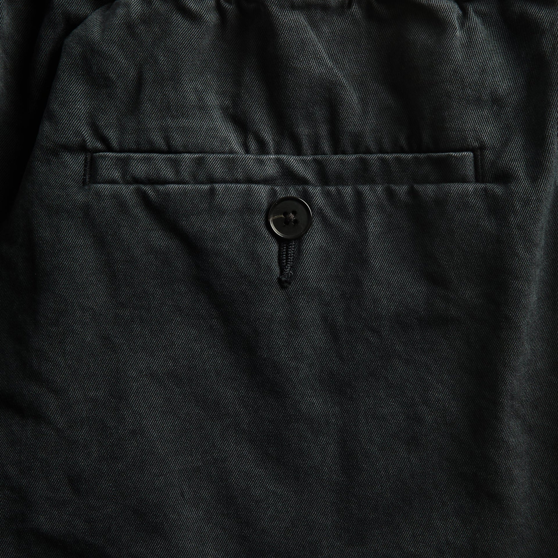Auralee Garment-Dyed Finx Light Chino Short - Black