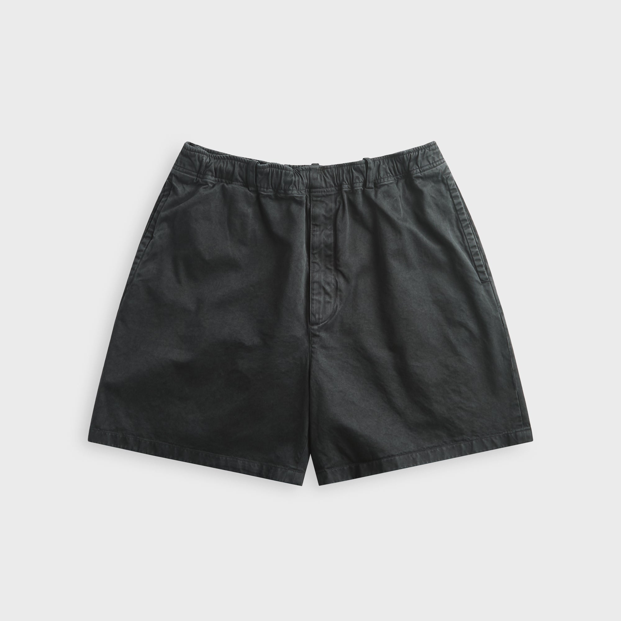 Auralee Garment-Dyed Finx Light Chino Short - Black – Kith