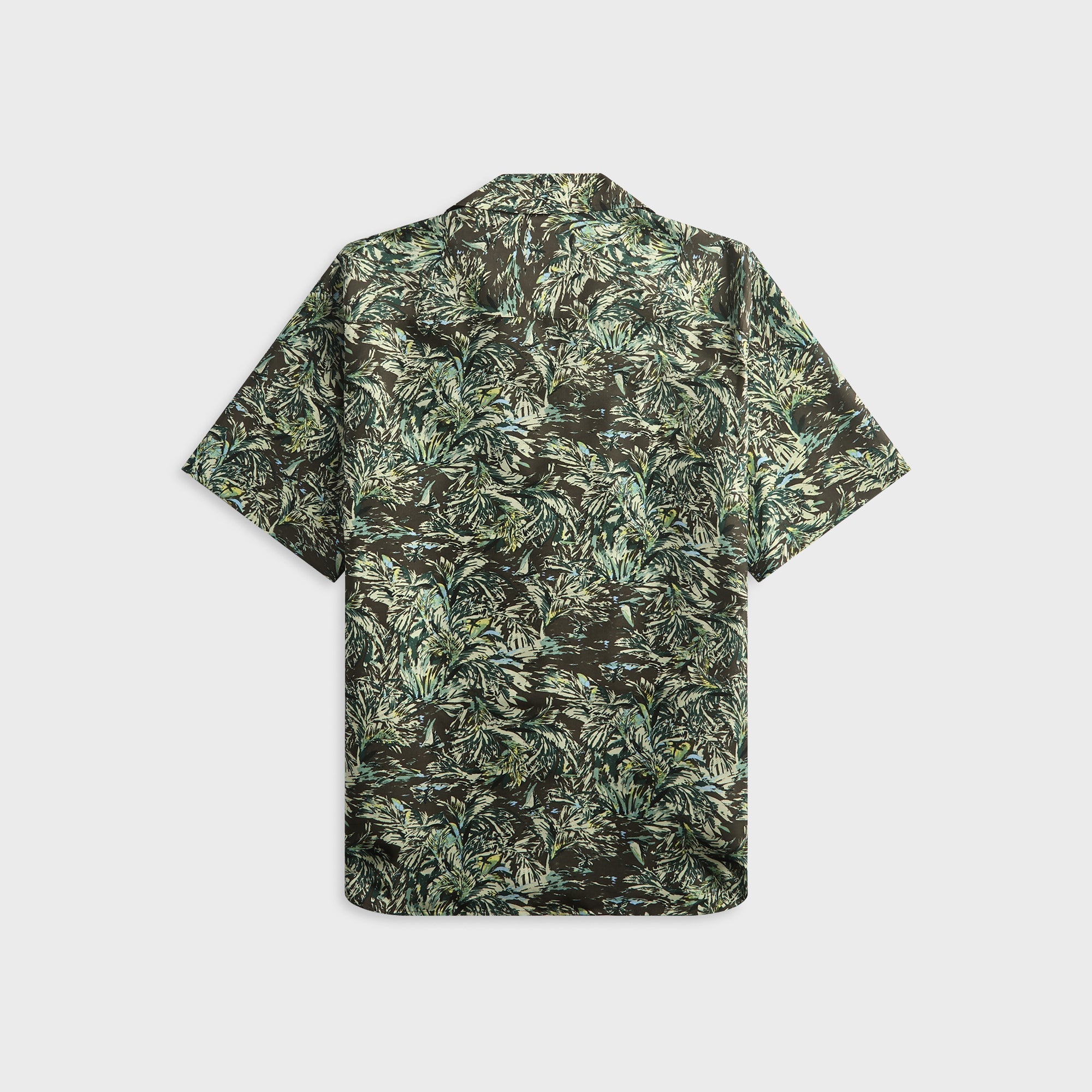Auralee Printed Airy Silk Half-Sleeved Shirt - Dark Brown – Kith