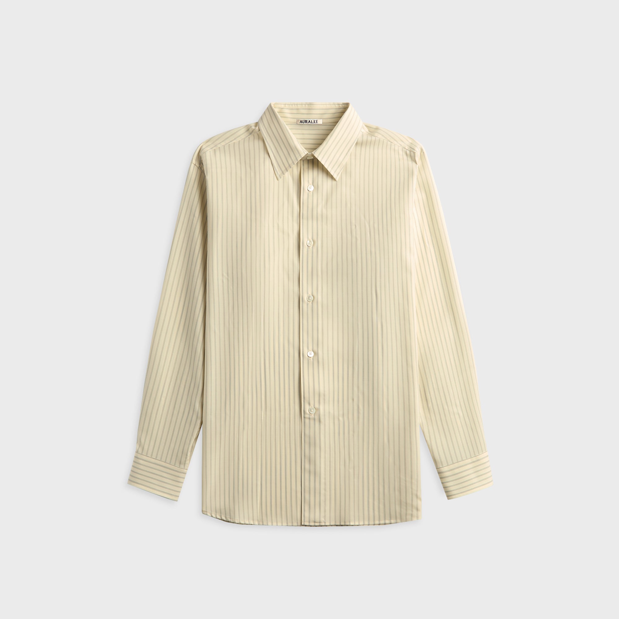 Auralee Brushed Cotton Wool Rib Knit Skipper Polo - White – Kith