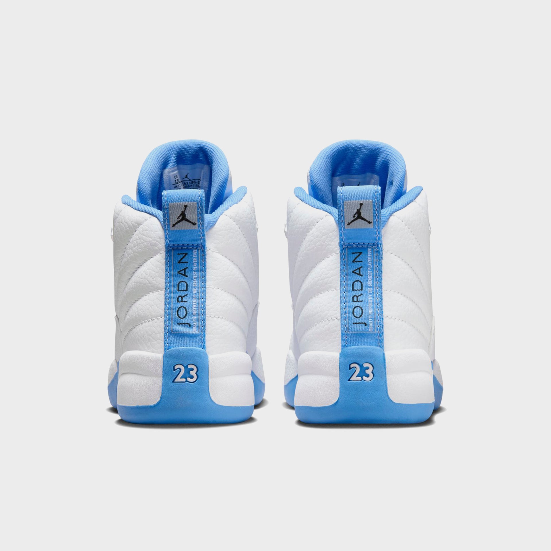 Jordan PS Jordan 12 Retro - White / Metallic Silver / University Blue