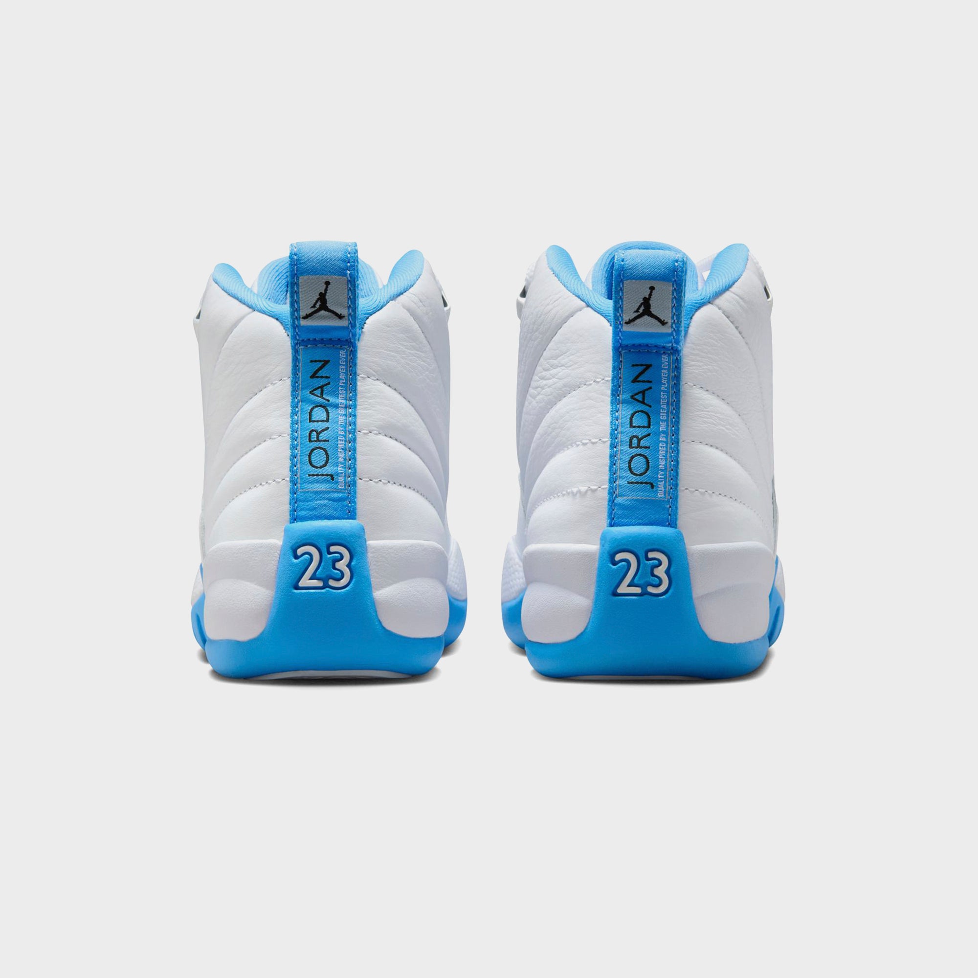 Jordan GS Jordan 12 Retro - White / Metallic Silver