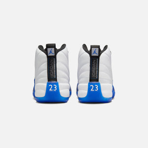 Jordan GS Air Jordan 12 - White / Black / Game Royal