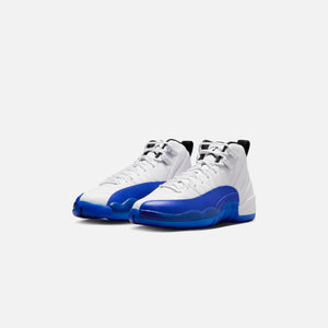 Jordan GS Air Jordan 12 - White / Black / Game Royal