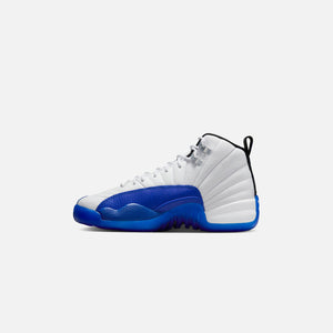 Jordan GS Air Jordan 12 - White / Black / Game Royal