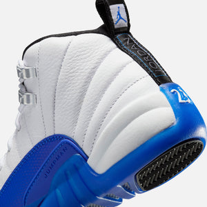 Jordan GS Air Jordan 12 - White / Black / Game Royal