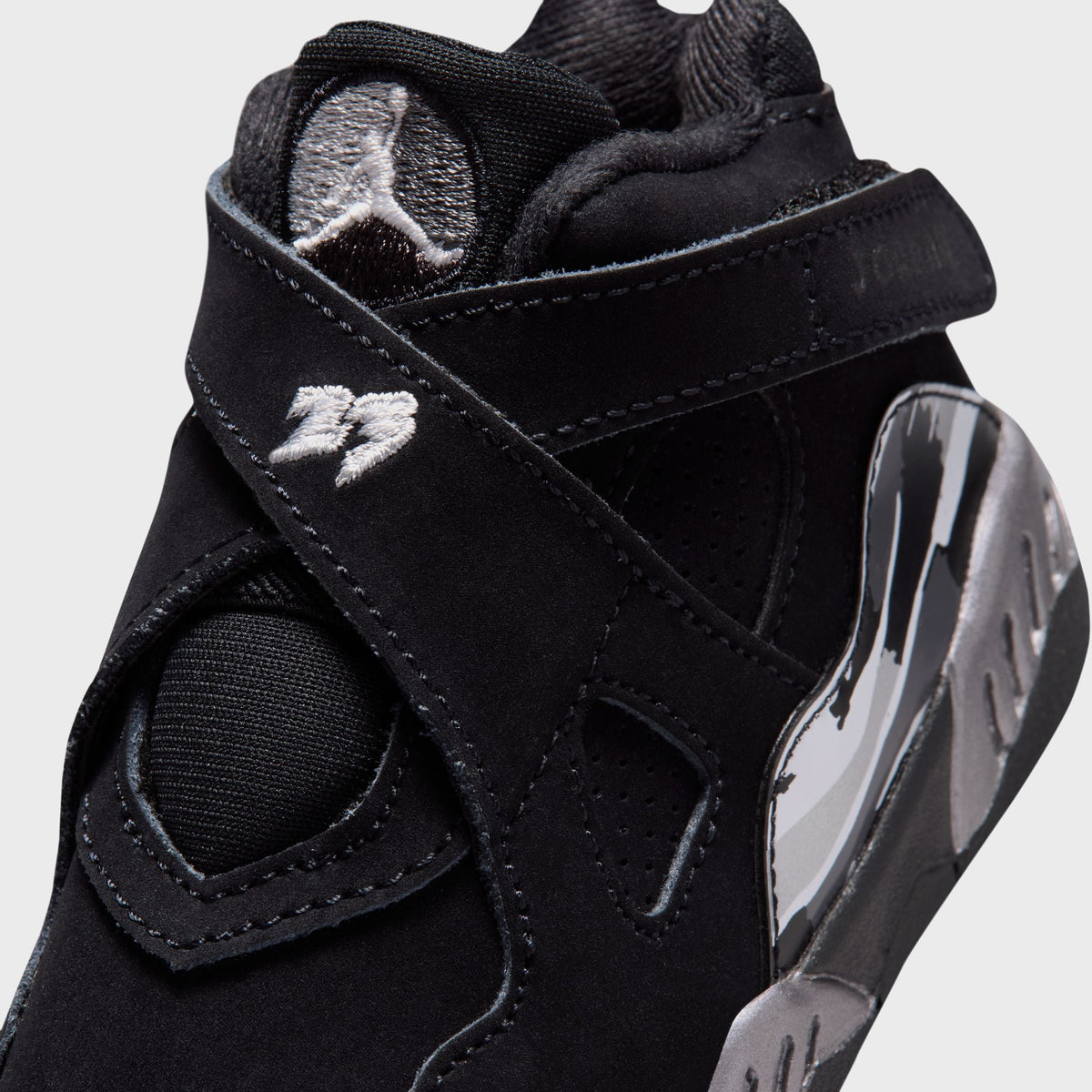 Jordan TD Jordan 8 Retro - Black / Light Graphite / White