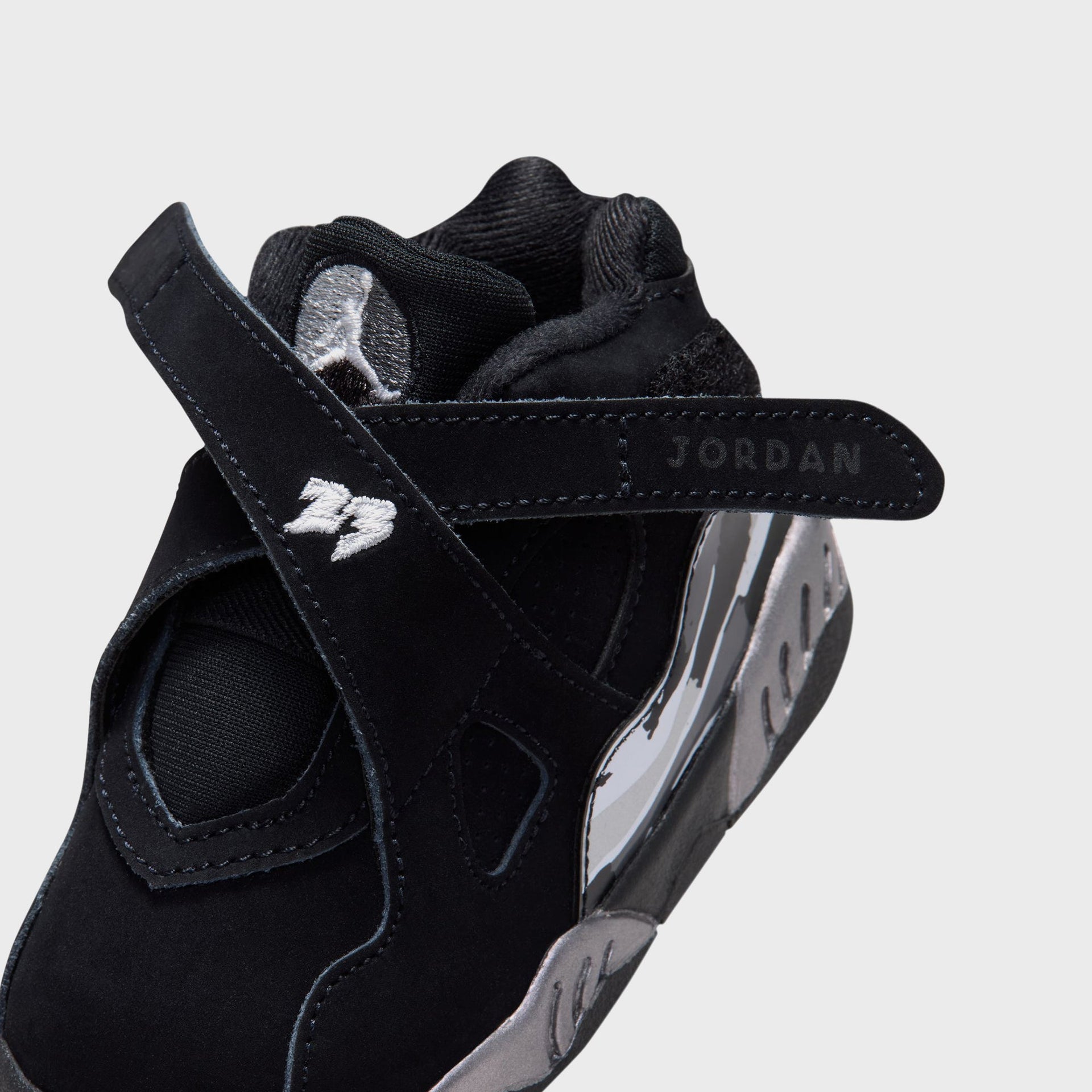 Jordan TD Jordan 8 Retro - Black / Light Graphite / White