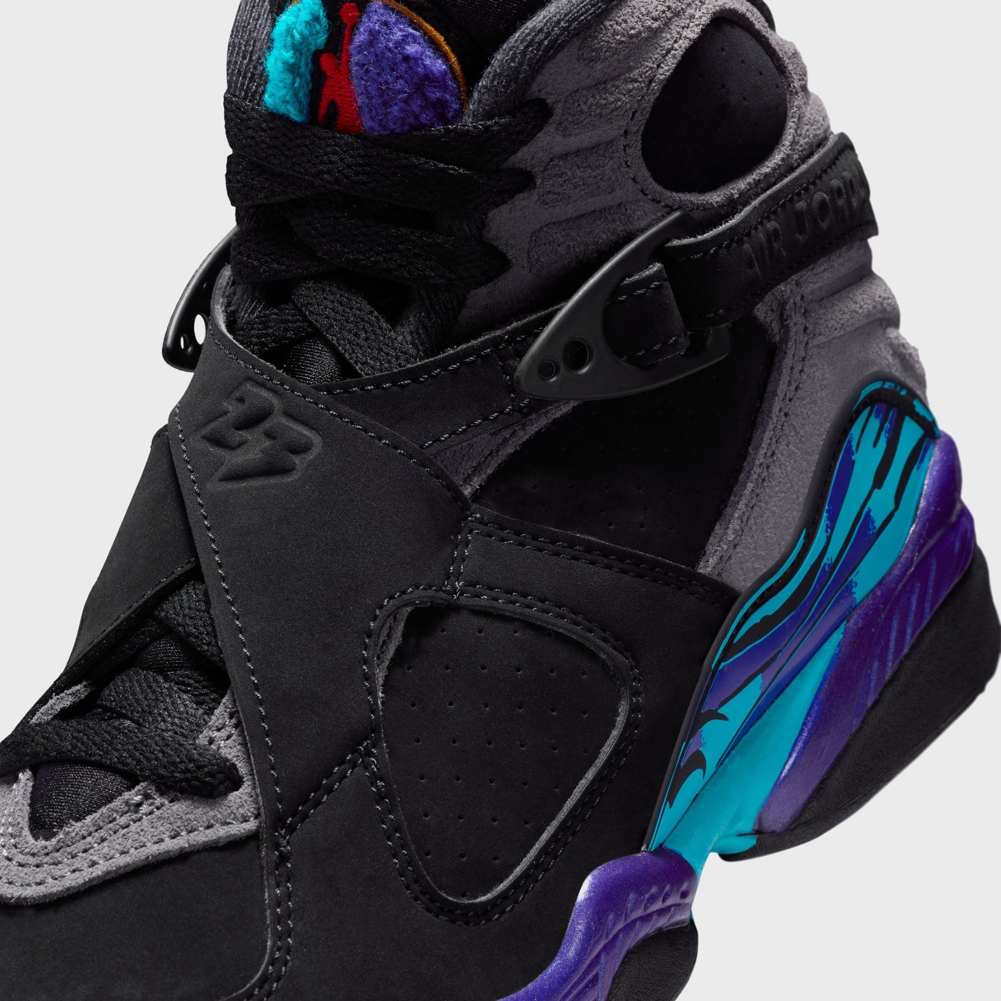 Jordan Air Jordan 8 Retro - Black / Bright Concord / Aqua – Kith