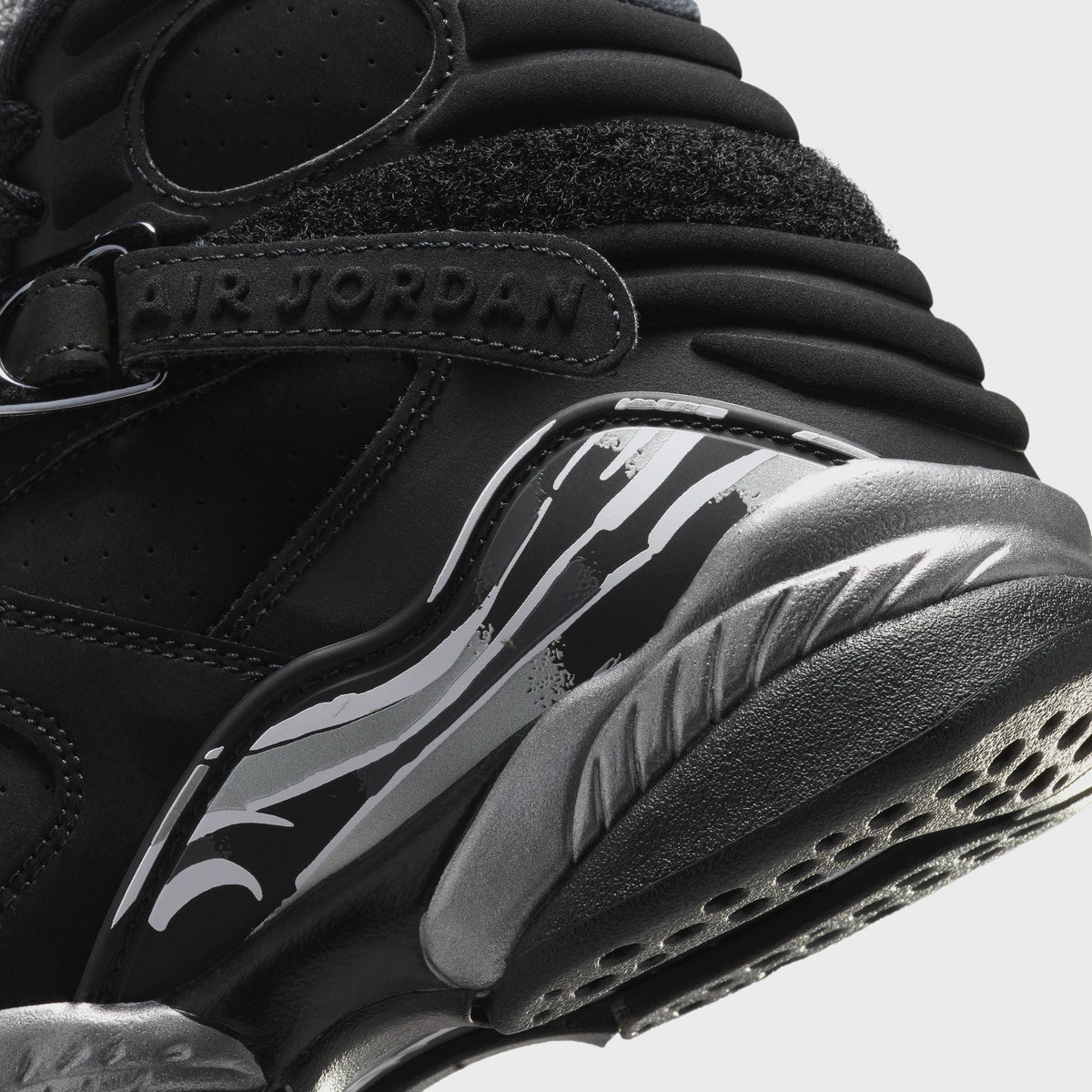 Jordan GS Air Jordan 8 Retro - Black / Light Graphite / White