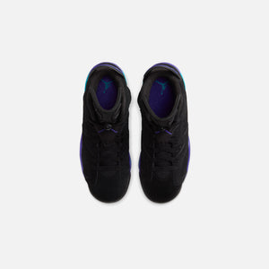 Nike GS Air Jordan 6 Retro - Black / Bright Concord / Aquatone